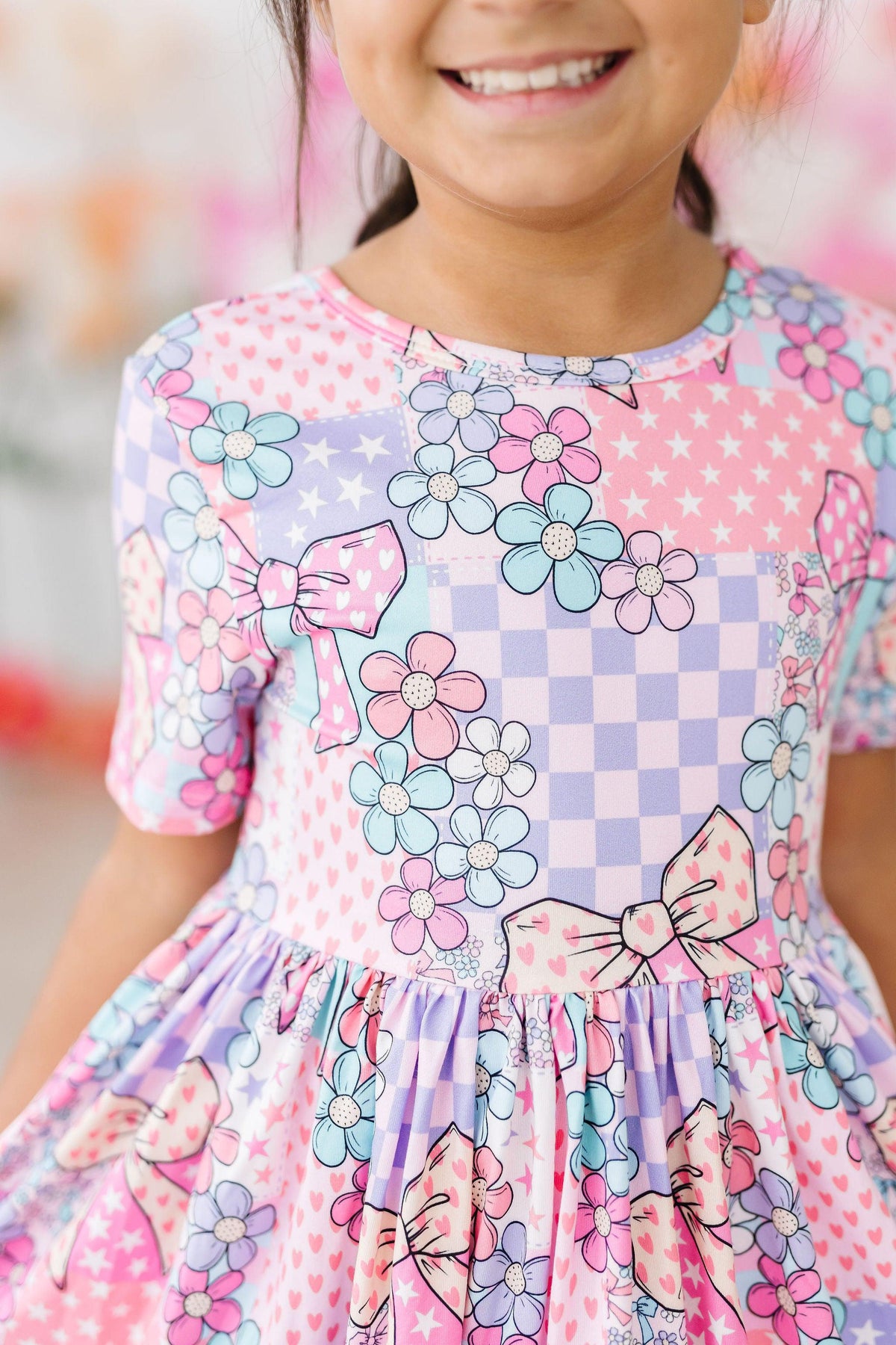 SALE Patchwork Princess S/S Pocket Twirl Dress 3