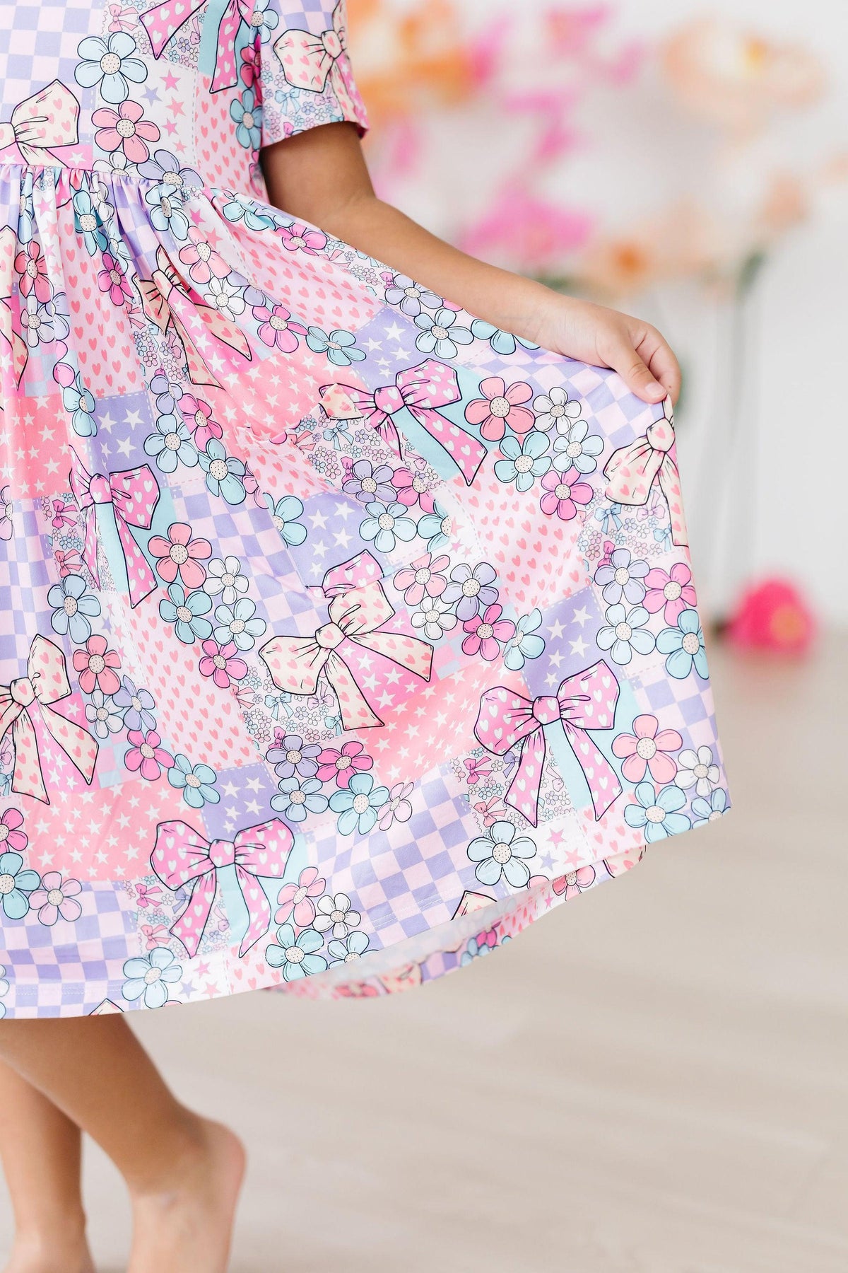 SALE Patchwork Princess S/S Pocket Twirl Dress 4