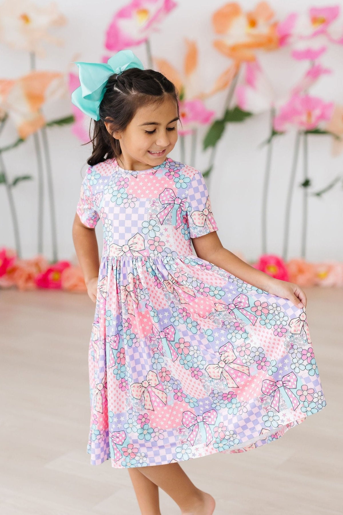 SALE Patchwork Princess S/S Pocket Twirl Dress 5