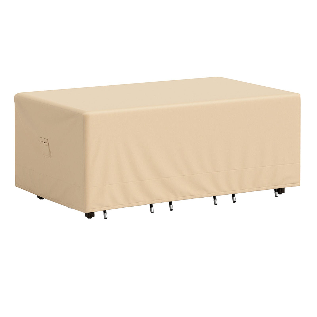 Patio Furniture Cover with Padded Handle and Click-Close Straps 8