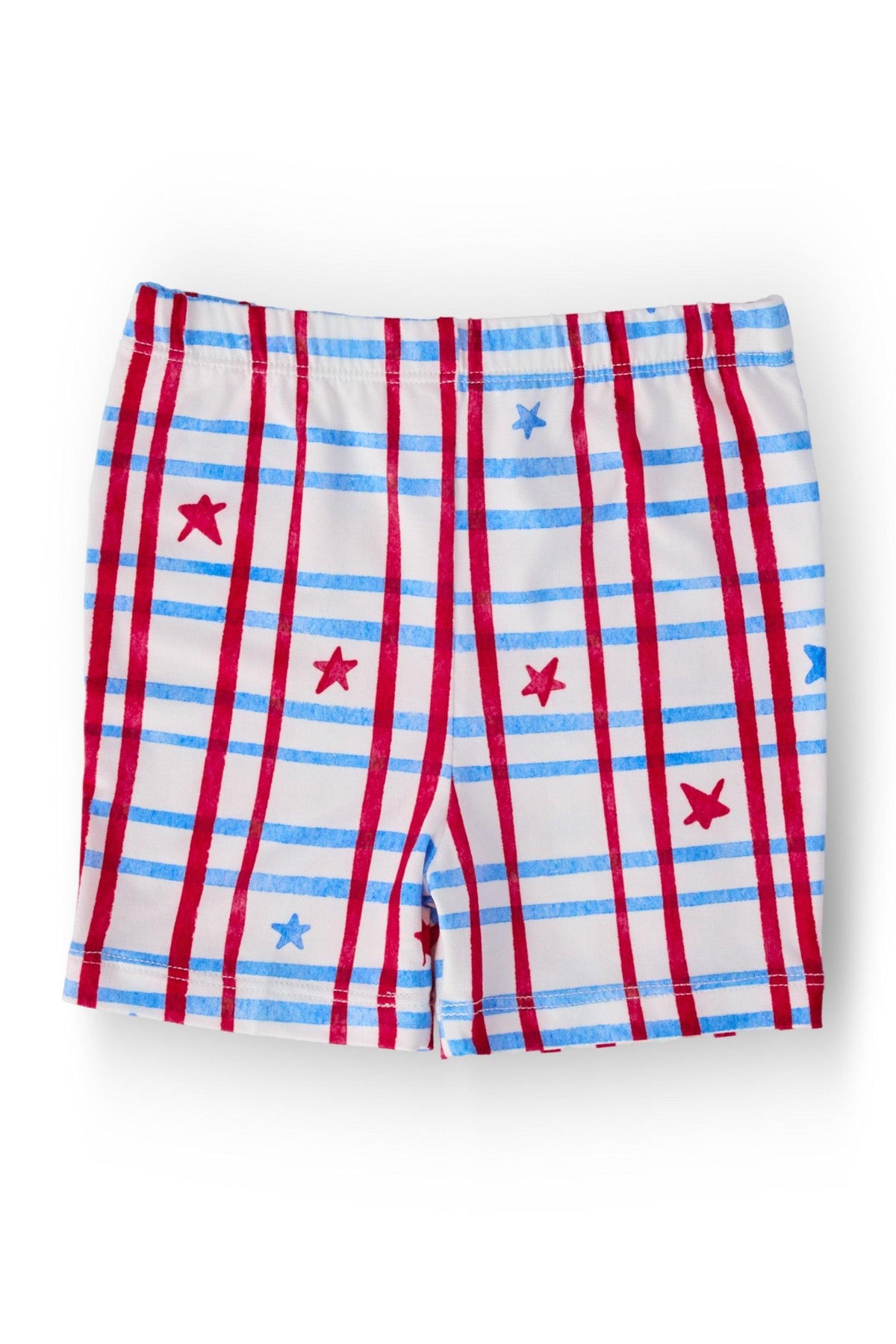 Patriotic Plaid Twirl Shorts 1