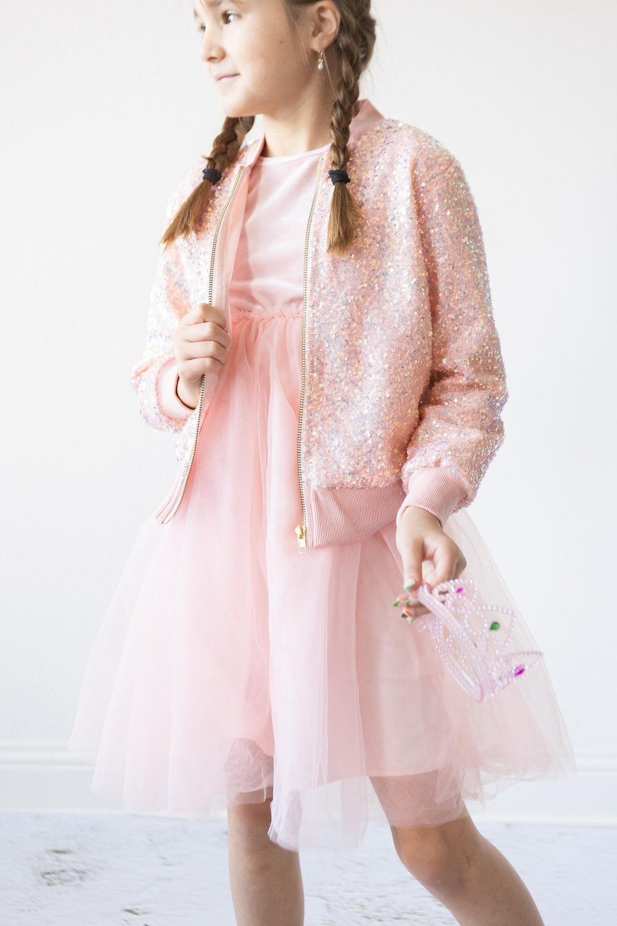 Peach Sequin Jacket 3