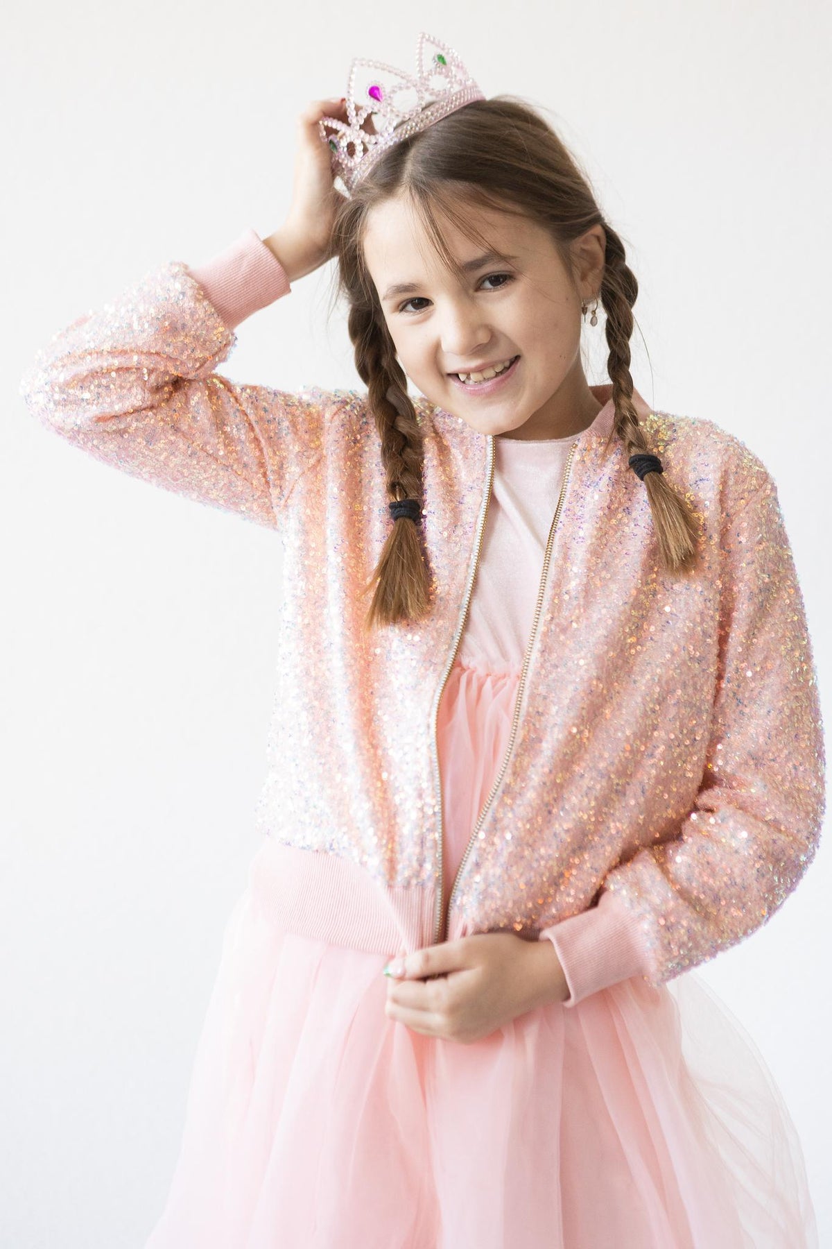 Peach Sequin Jacket 1