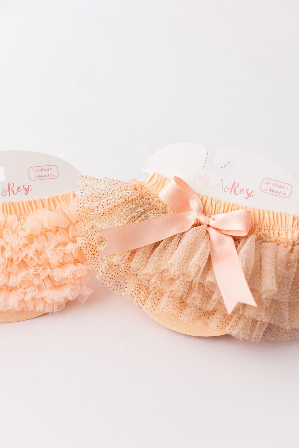 Peach & Gold Glitter Tutu Bloomer 2