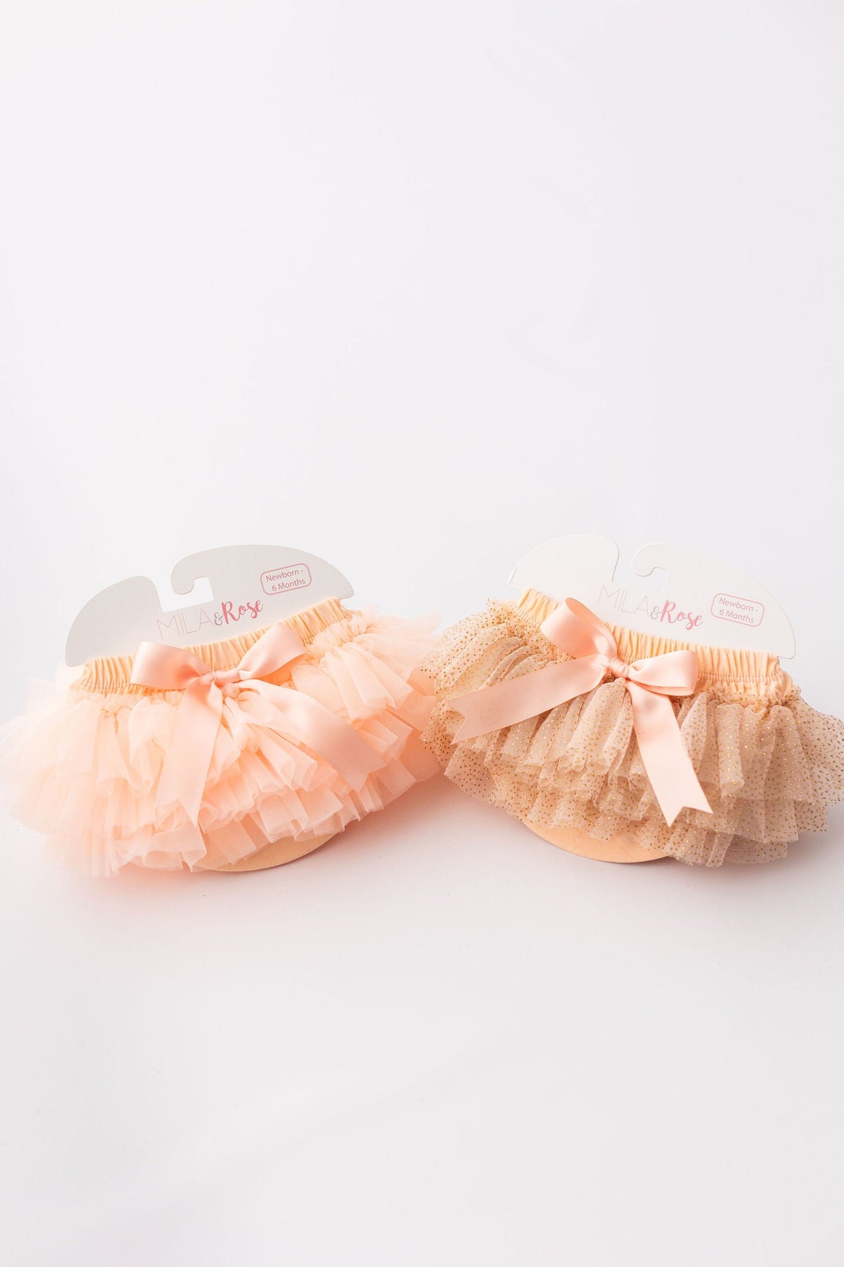 Peach & Gold Glitter Tutu Bloomer 3