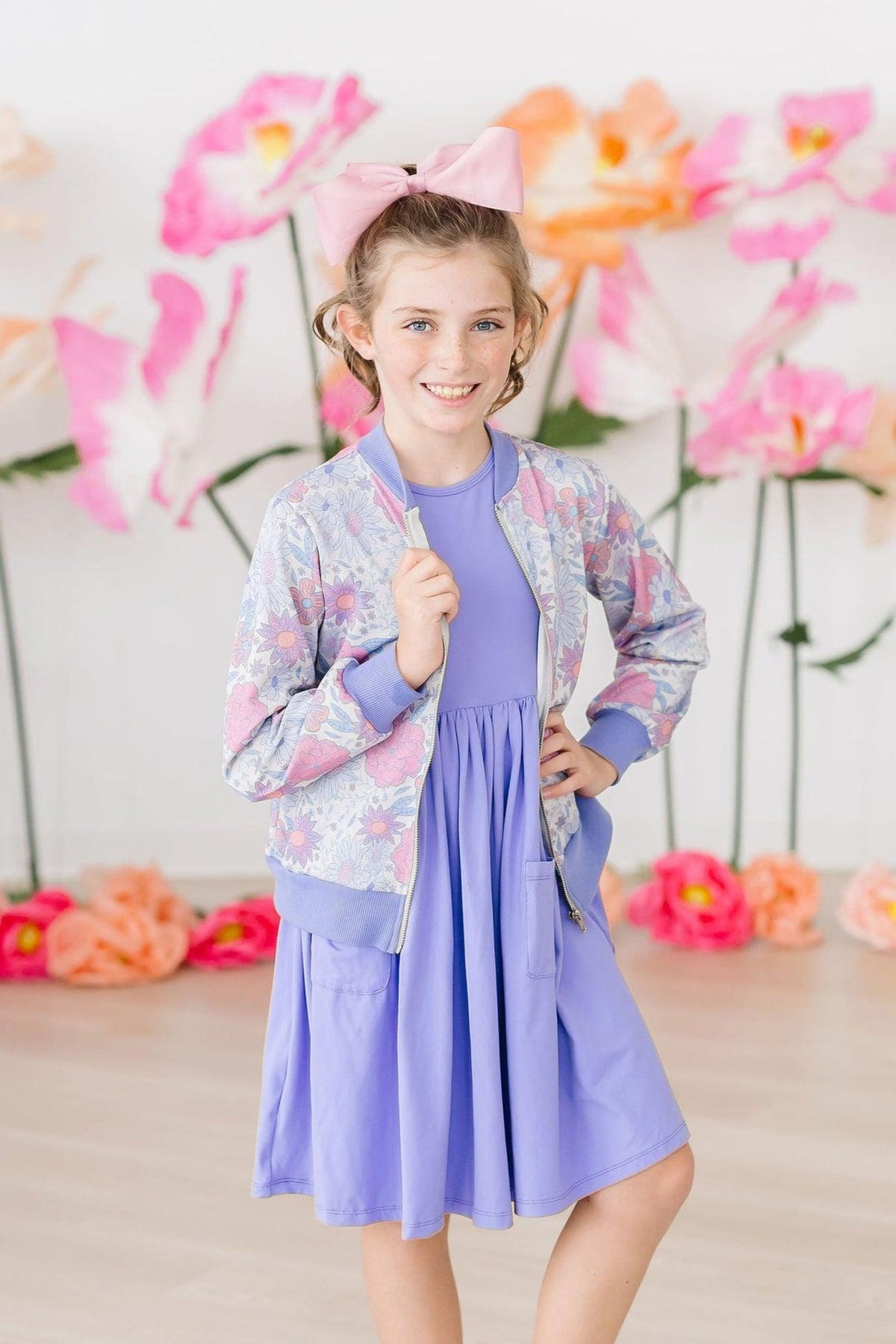 Periwinkle Pocket Tank Twirl Dress 2