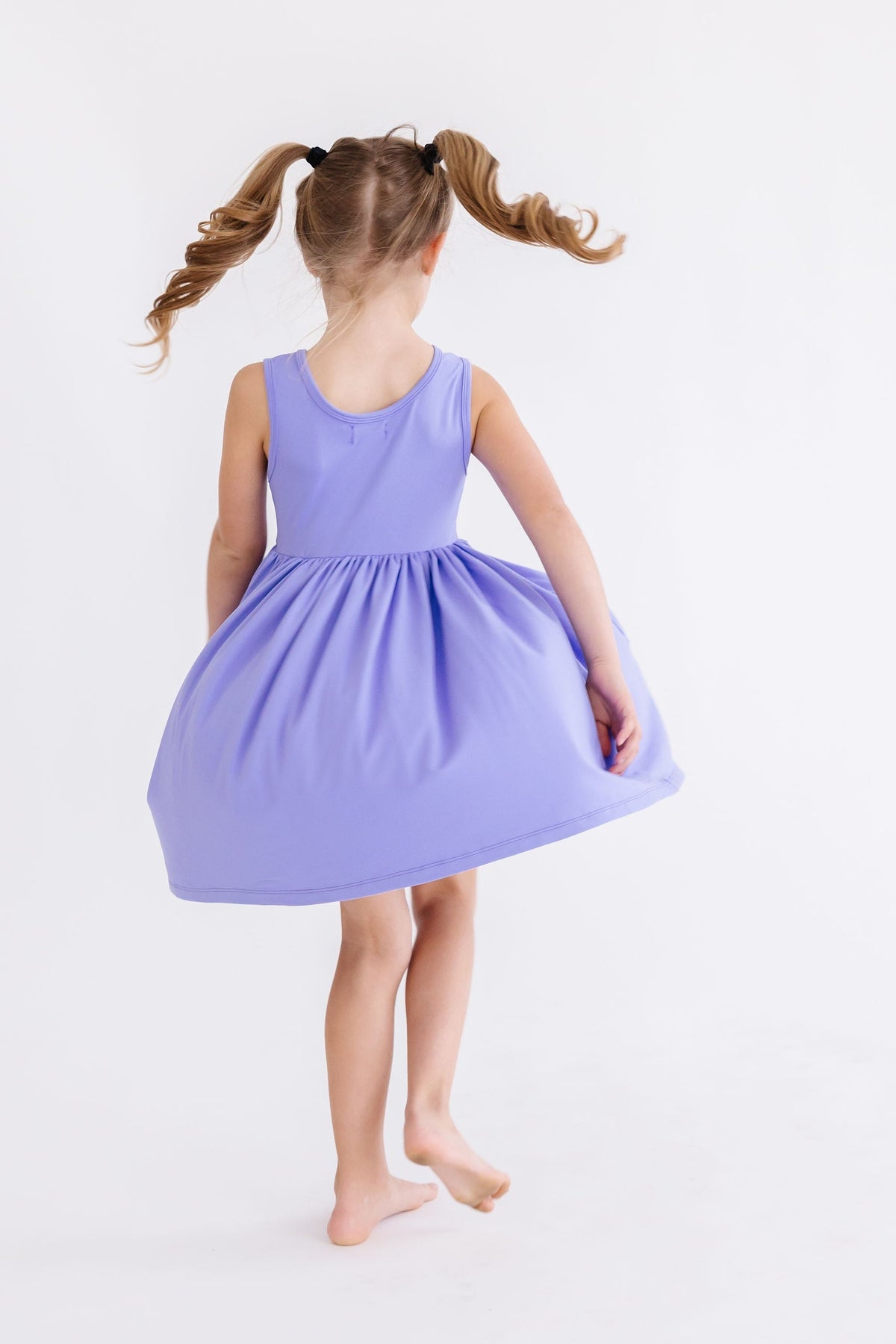 Periwinkle Pocket Tank Twirl Dress 4