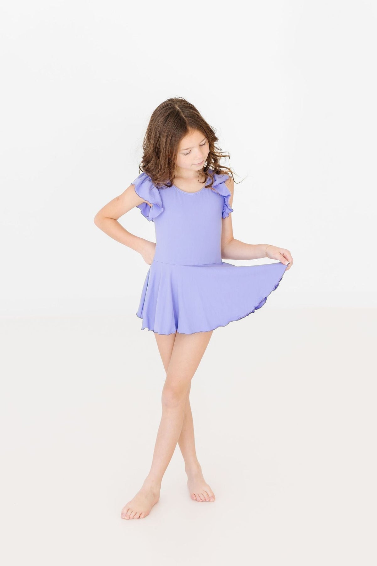 Periwinkle S/S Twirl Leotard 2
