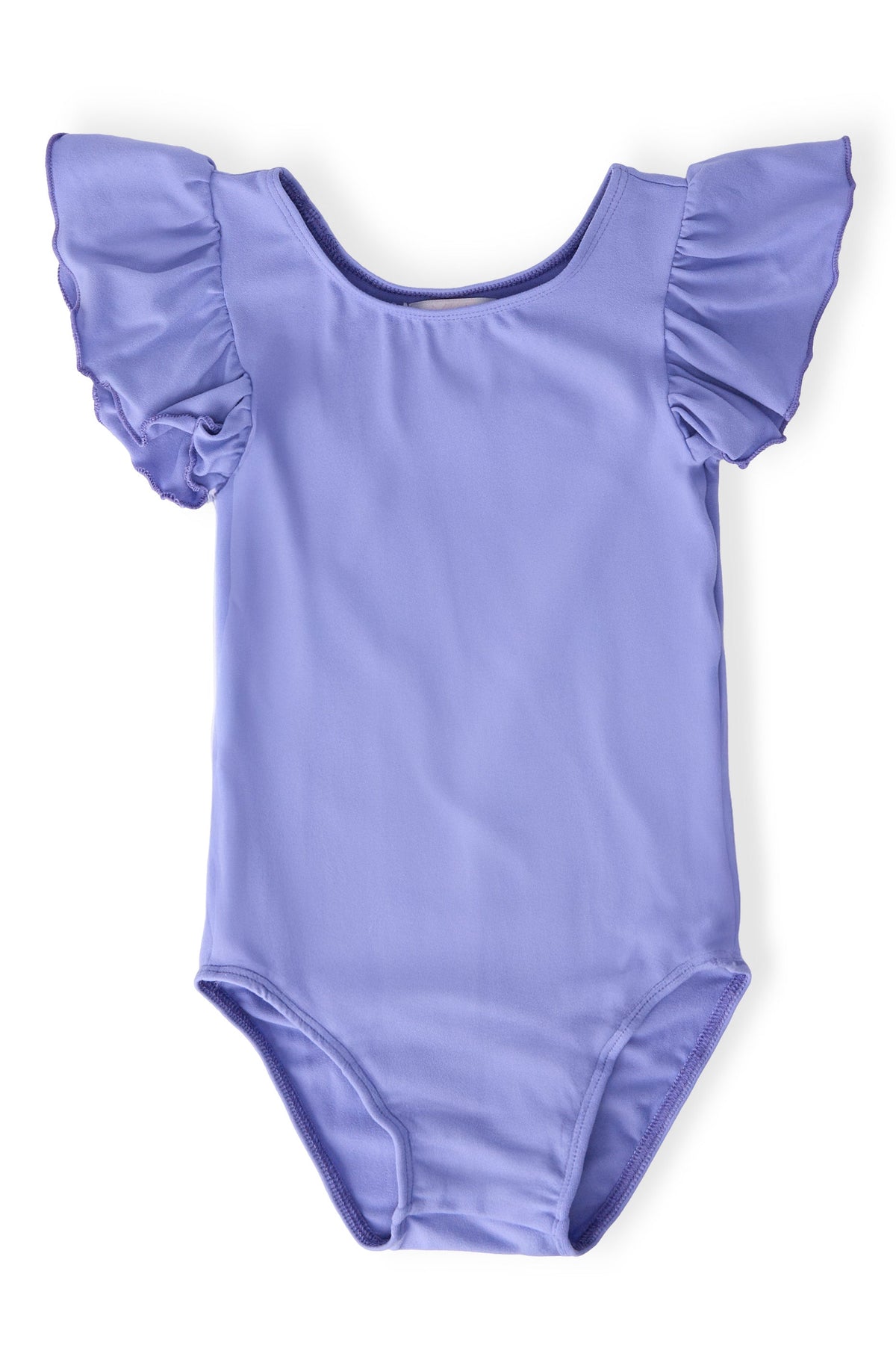 Periwinkle S/S Flutter Sleeve Leotard 1
