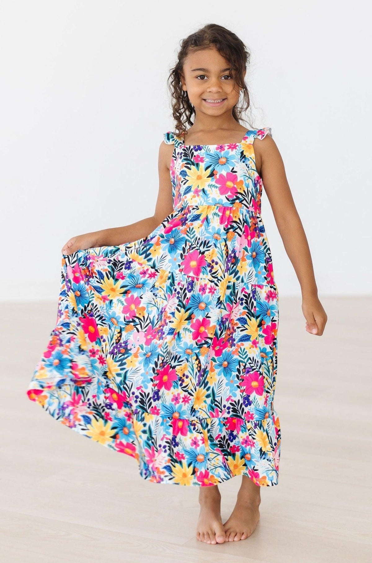 Petal Paradise Ruffle Maxi Dress 4