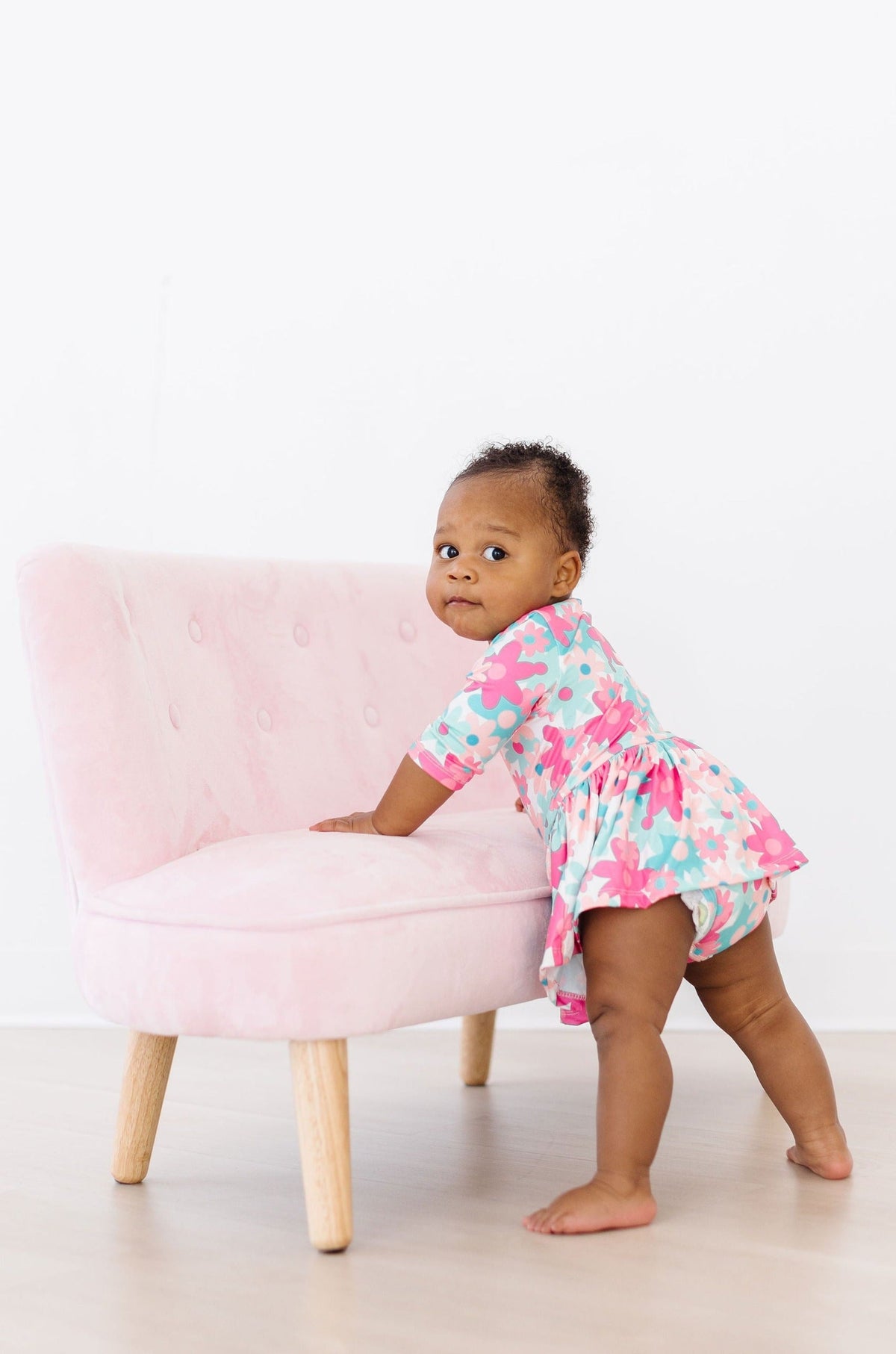 SALE Petal Perfection 3/4 Sleeve Twirl Bodysuit 2