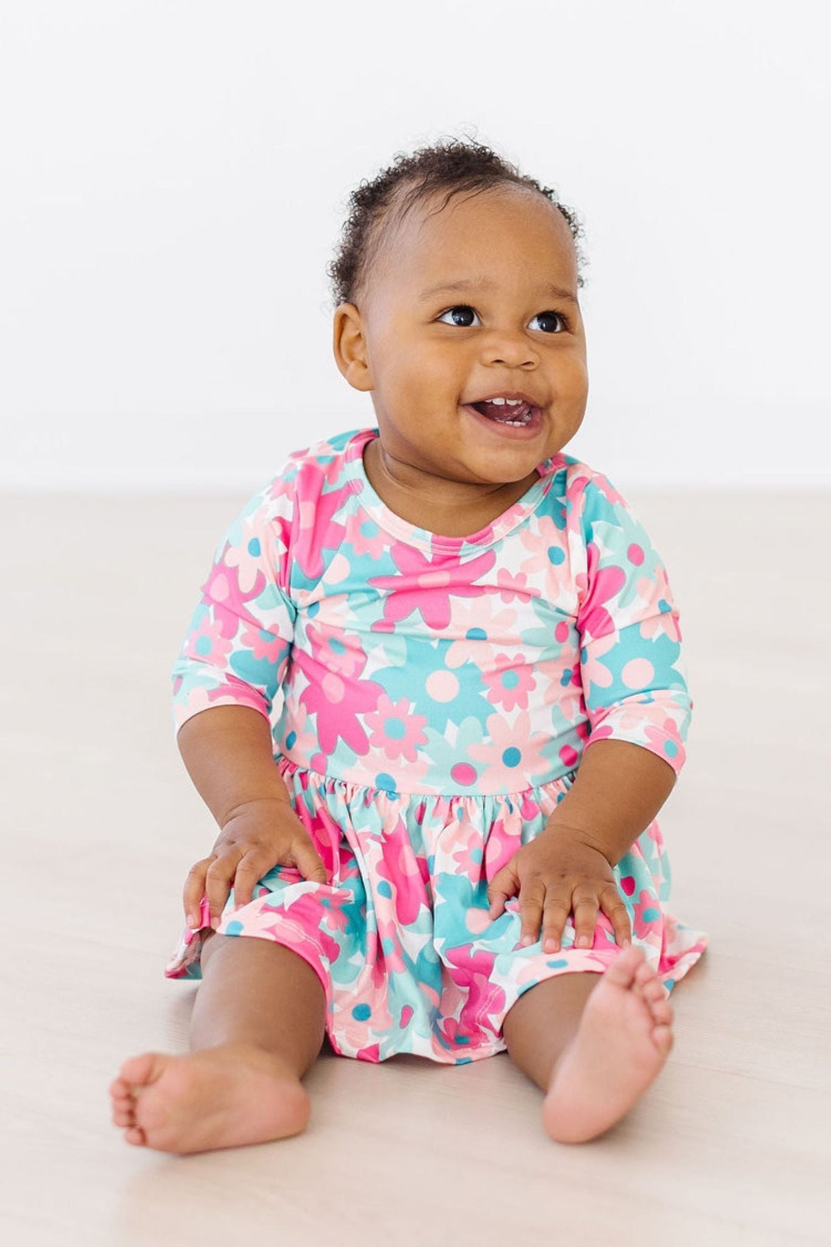 SALE Petal Perfection 3/4 Sleeve Twirl Bodysuit 4
