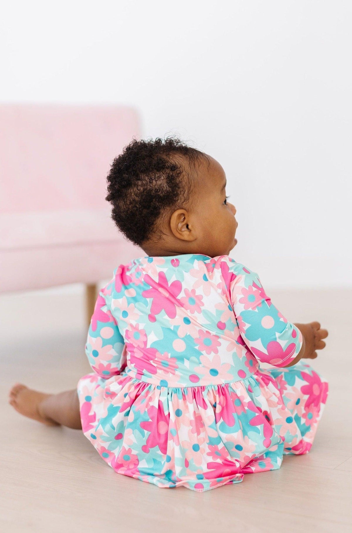 SALE Petal Perfection 3/4 Sleeve Twirl Bodysuit 5