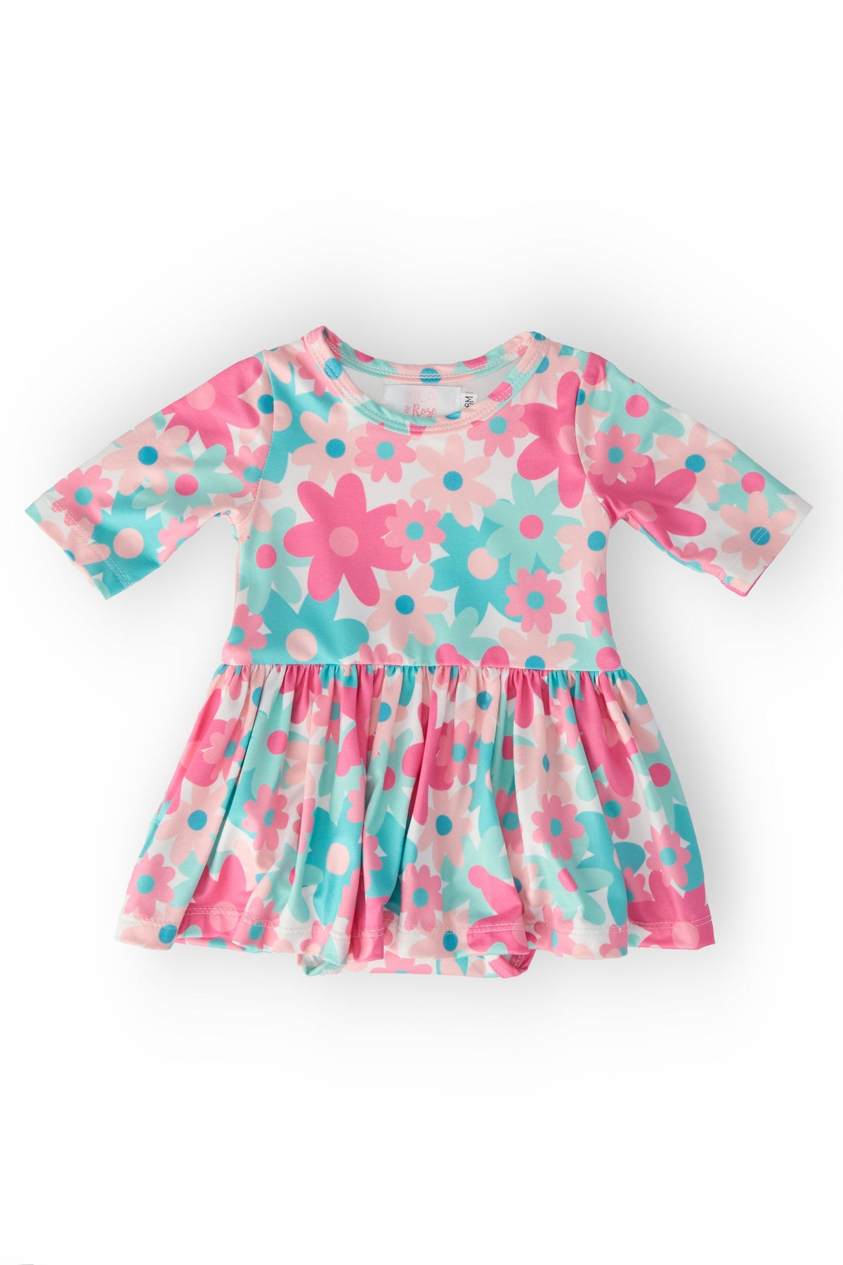 SALE Petal Perfection 3/4 Sleeve Twirl Bodysuit 1