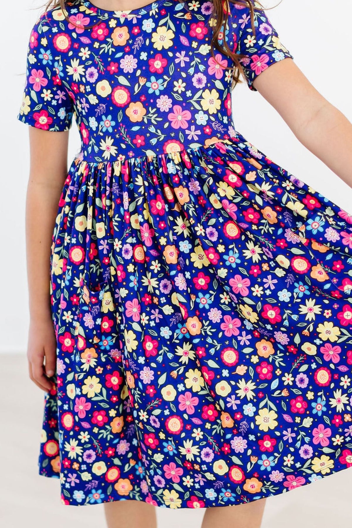 Pick a Posy S/S Pocket Twirl Dress 2