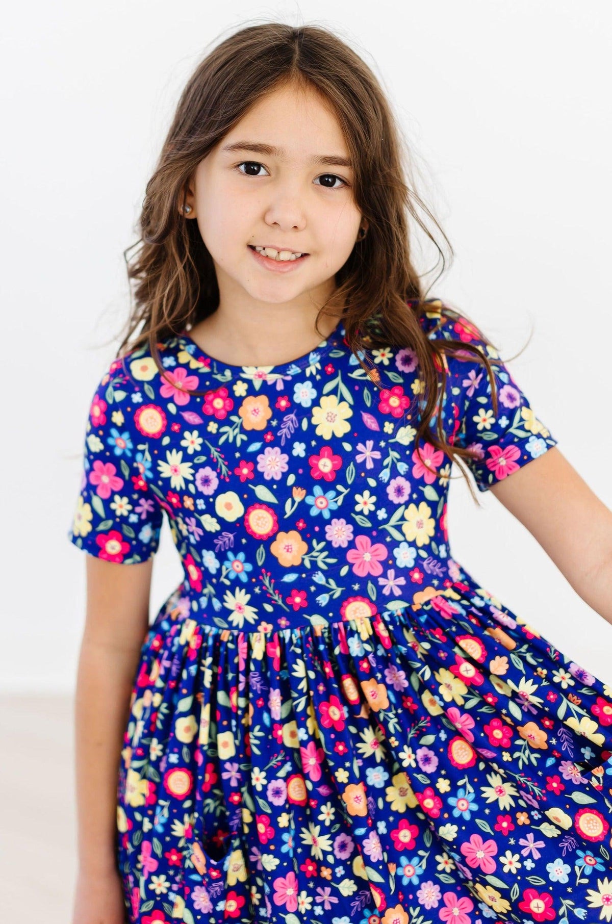 Pick a Posy S/S Pocket Twirl Dress 4