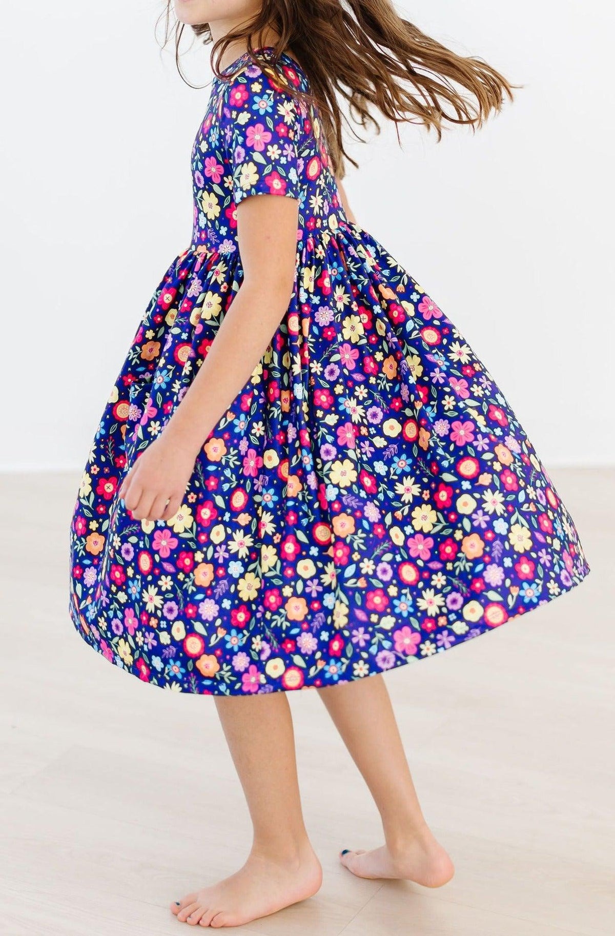 Pick a Posy S/S Pocket Twirl Dress 1