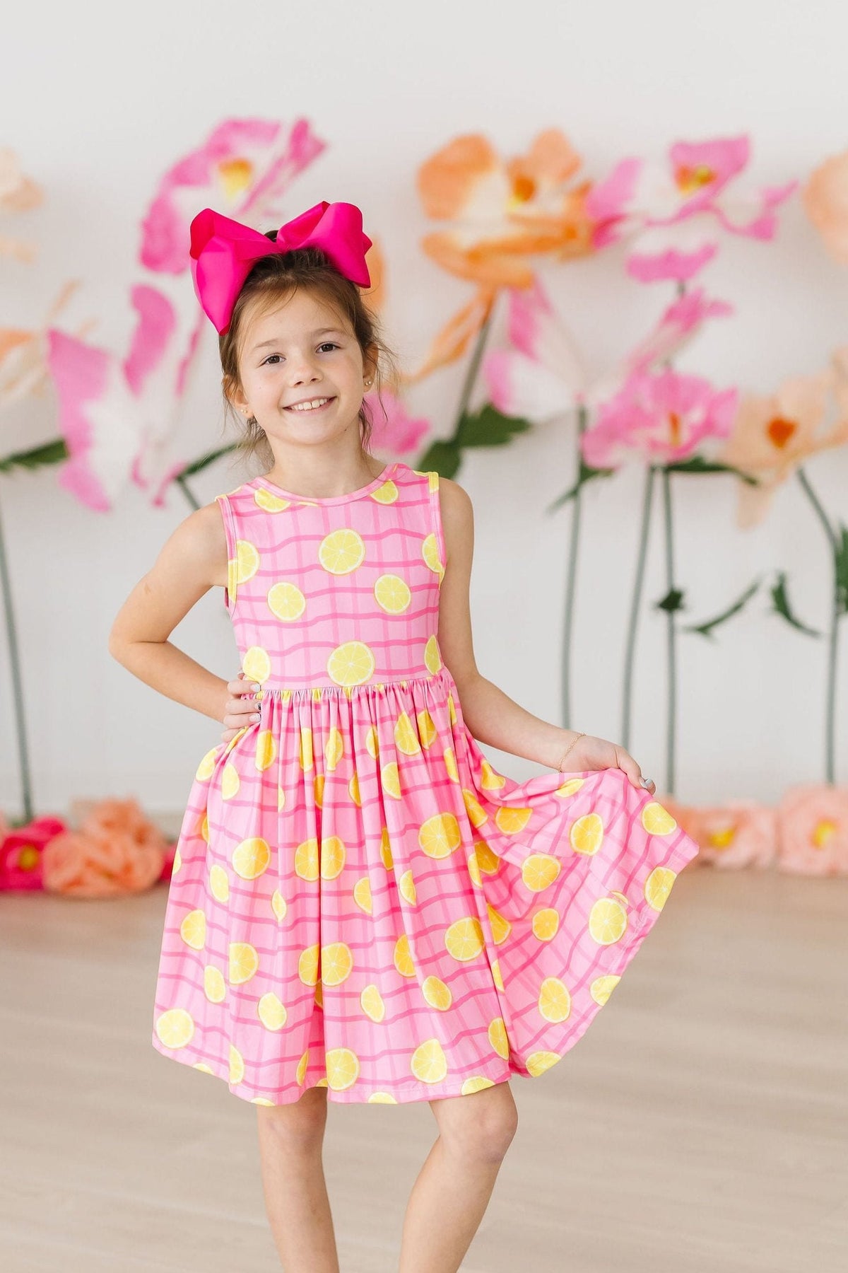 Pink Lemonade Tank Twirl Dress 3