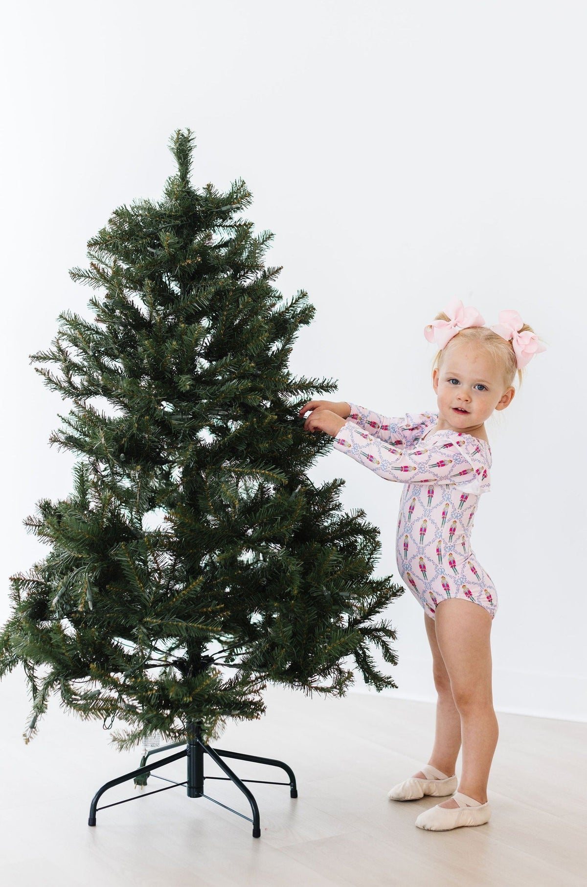 Pink Nutcracker L/S Flutter Sleeve Leotard 3