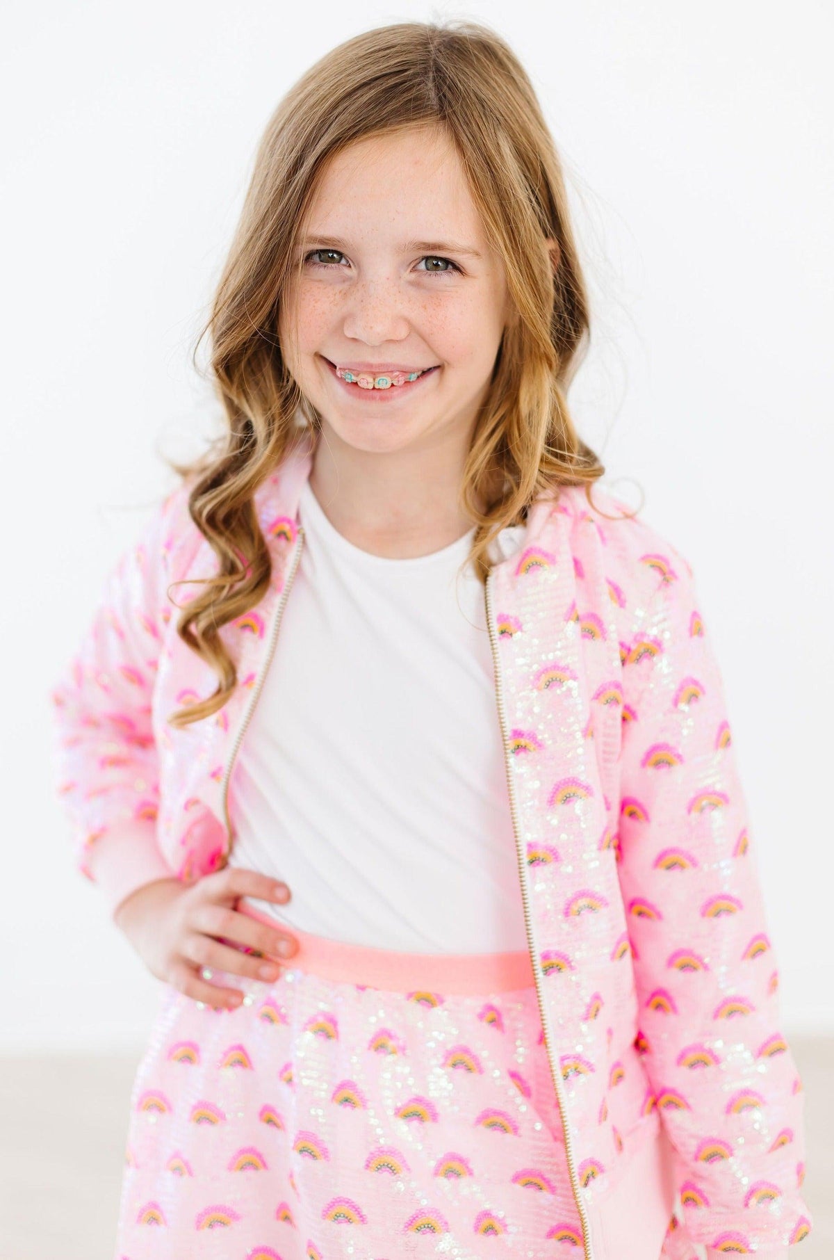 Pink Rainbow Sequin Jacket 2