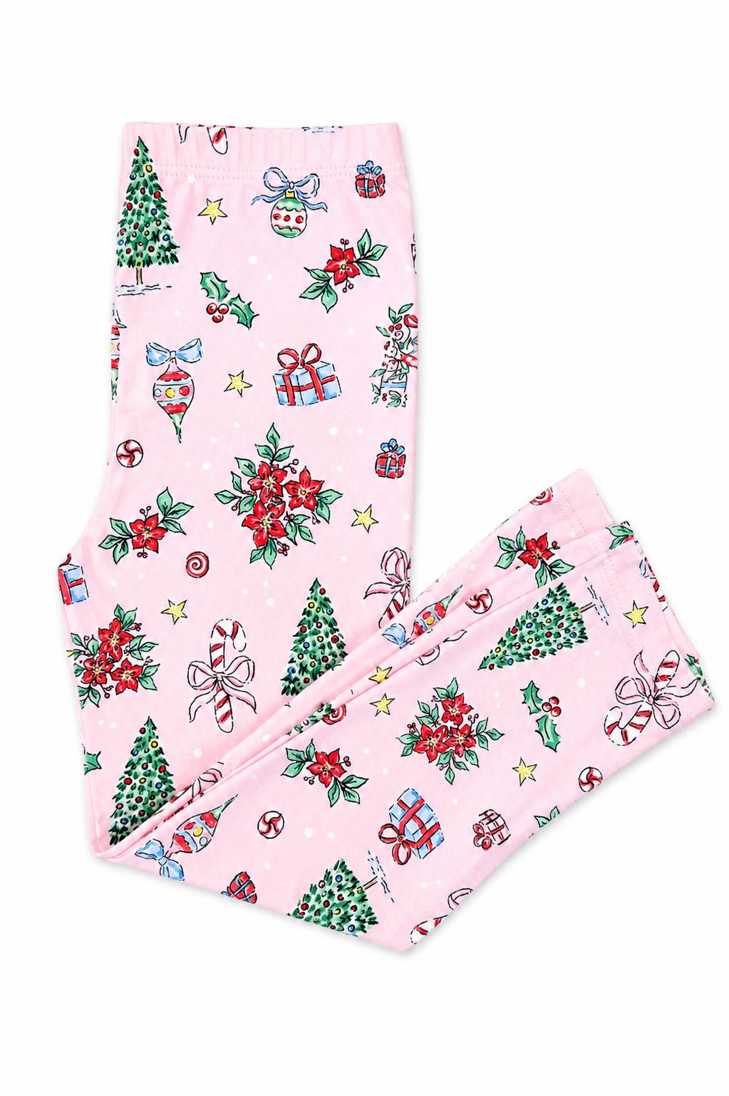 Pink Christmas Leggings 1
