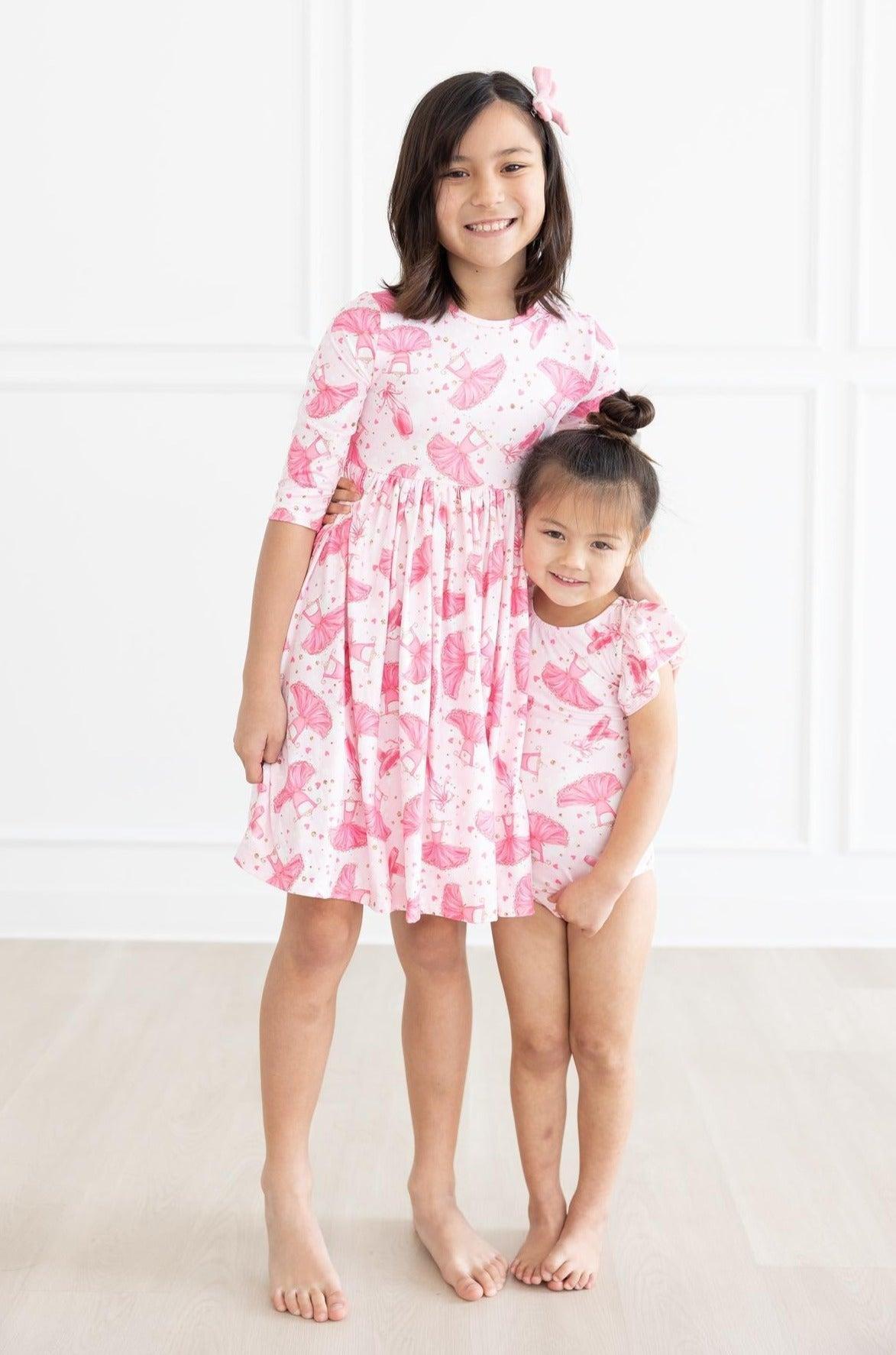Pirouette 3/4 Sleeve Pocket Twirl Dress 3