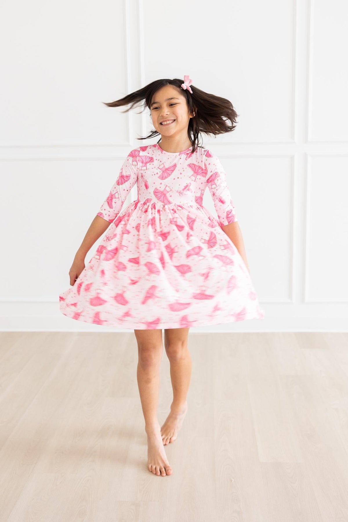 Pirouette 3/4 Sleeve Pocket Twirl Dress 7