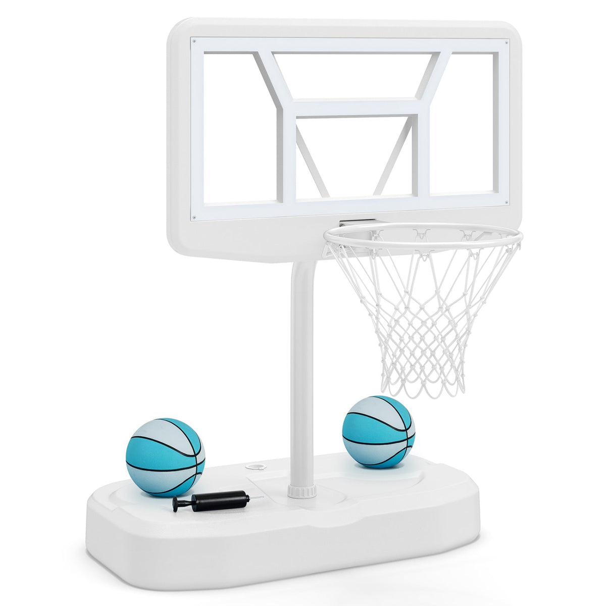 Pool Basketball Hoop Set with 2 Balls and Pump 27