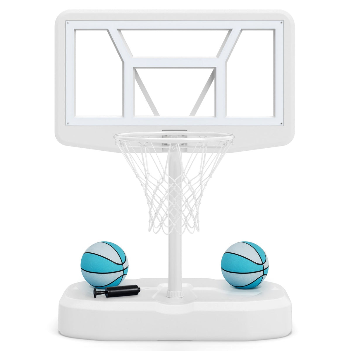 Pool Basketball Hoop Set with 2 Balls and Pump 28