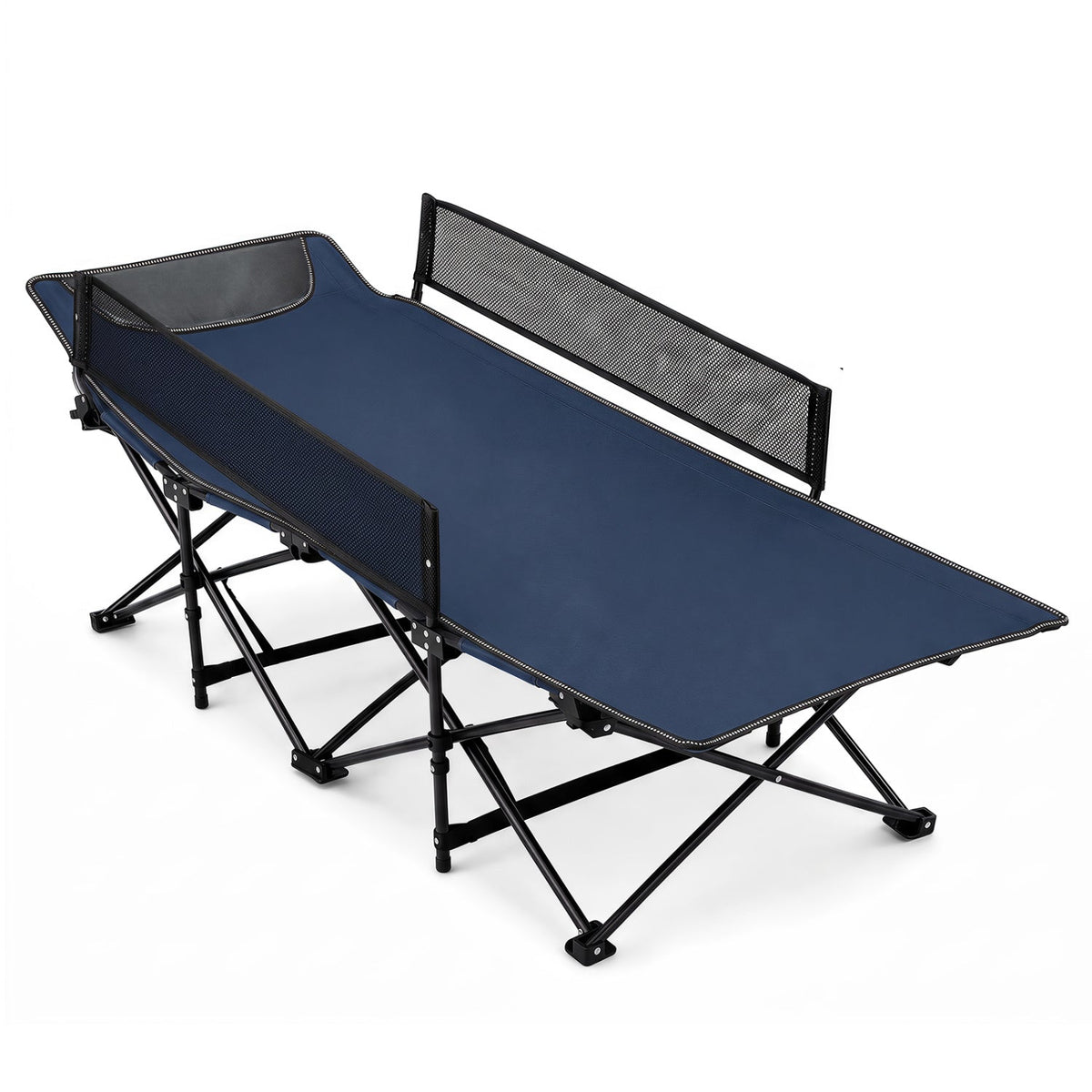 Portable Folding Camping Cot with Guardrail - 330 lbs Capacity 4