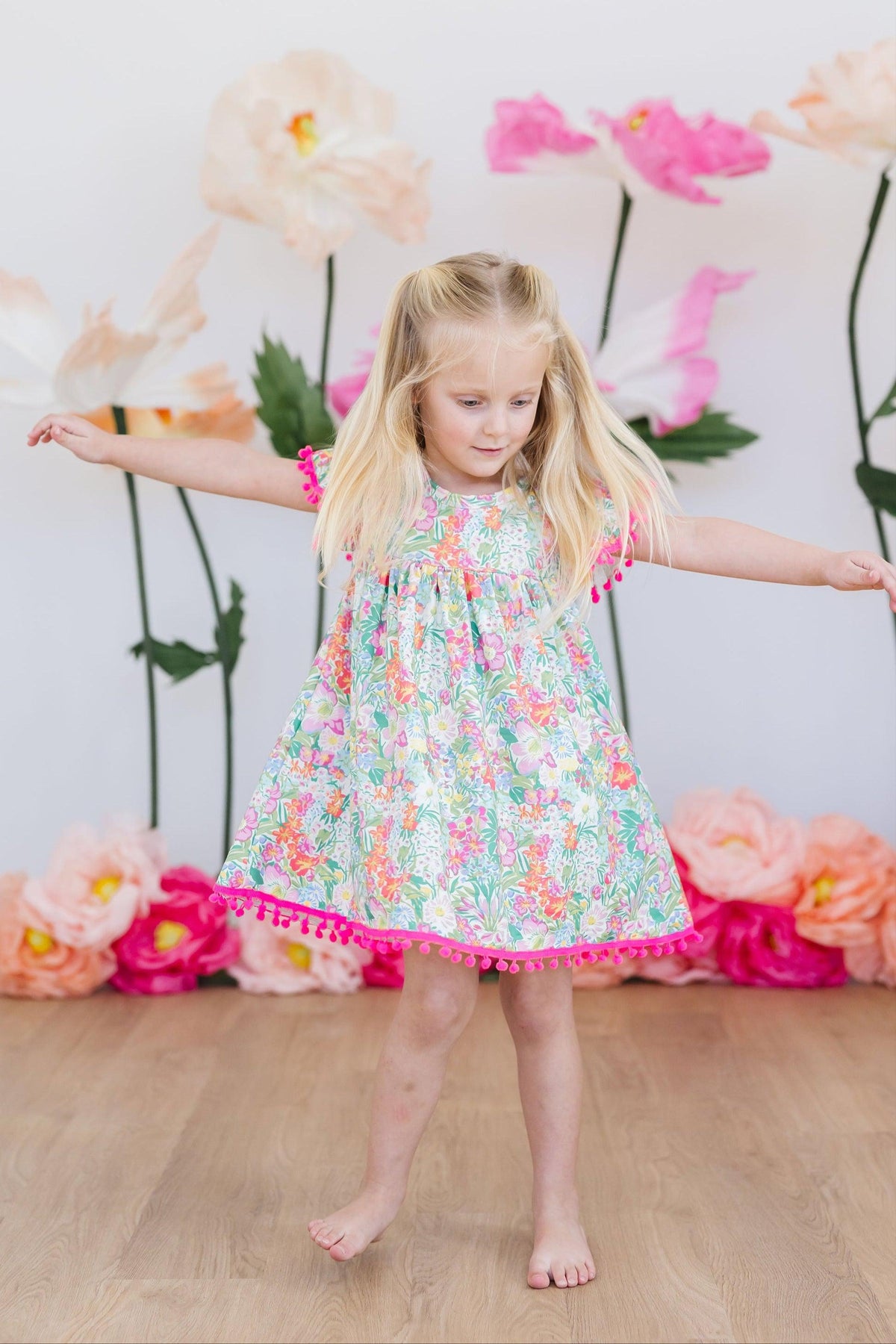 Preppy Petals Pom Pom Dress 6