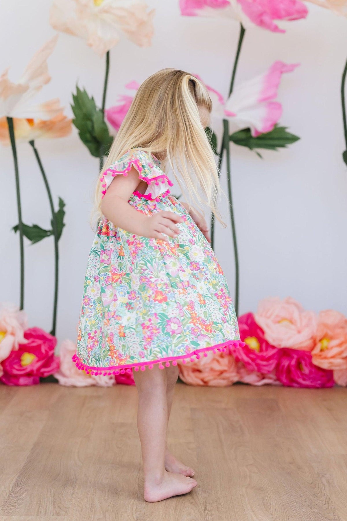 Preppy Petals Pom Pom Dress 7