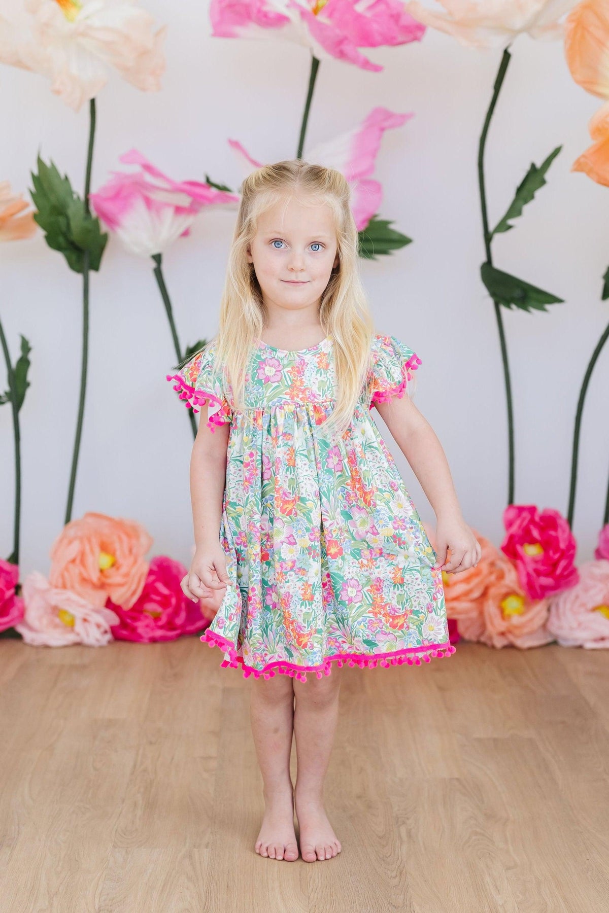 Preppy Petals Pom Pom Dress 4