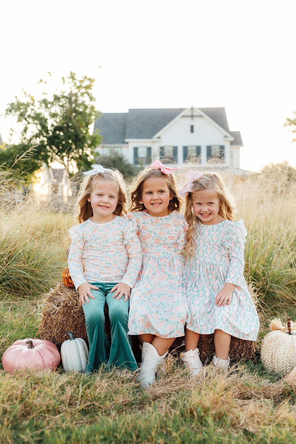 Pretty Pumpkins L/S Ruffle Tee 2