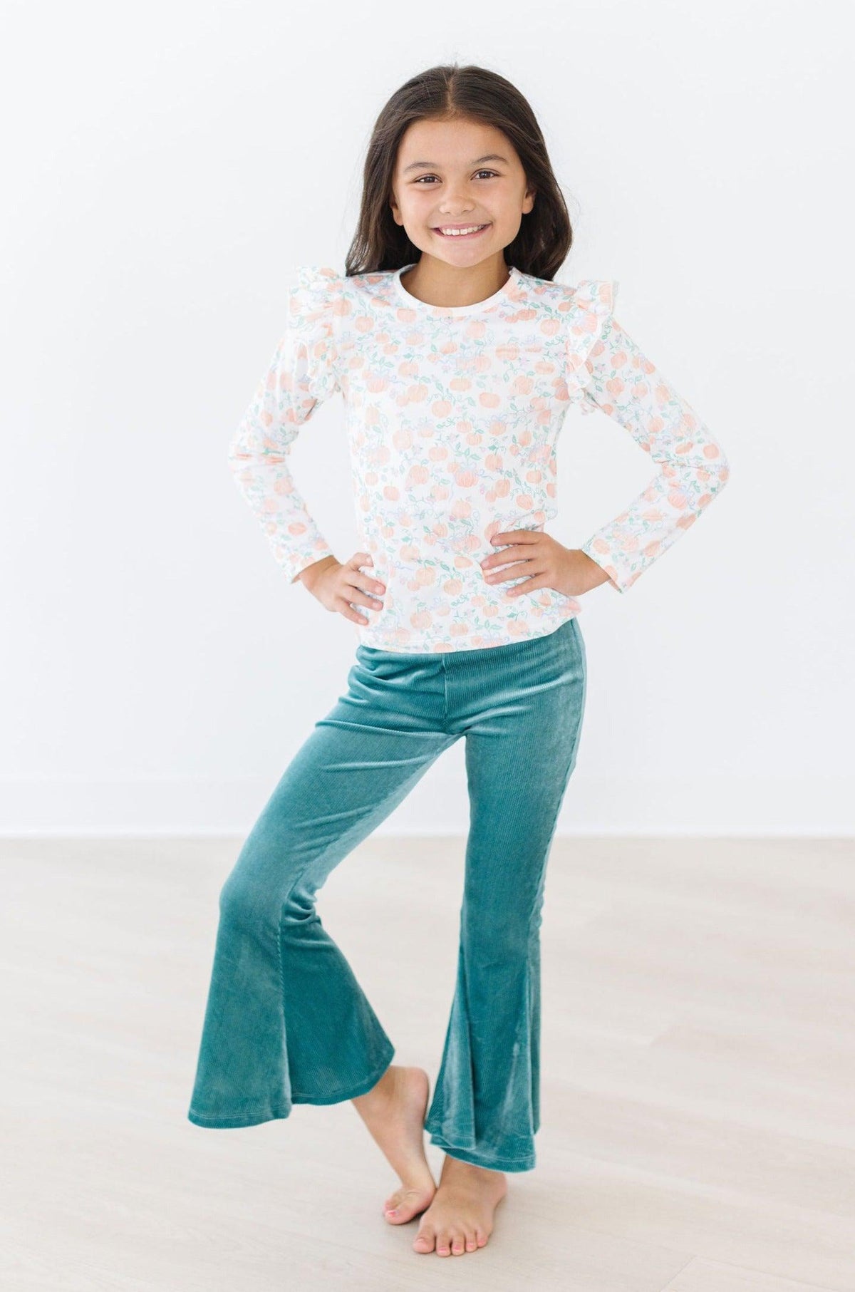 Pretty Pumpkins L/S Ruffle Tee 4