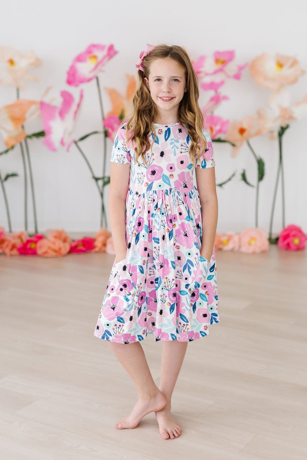 Pretty in Purple S/S Pocket Twirl Dress 4