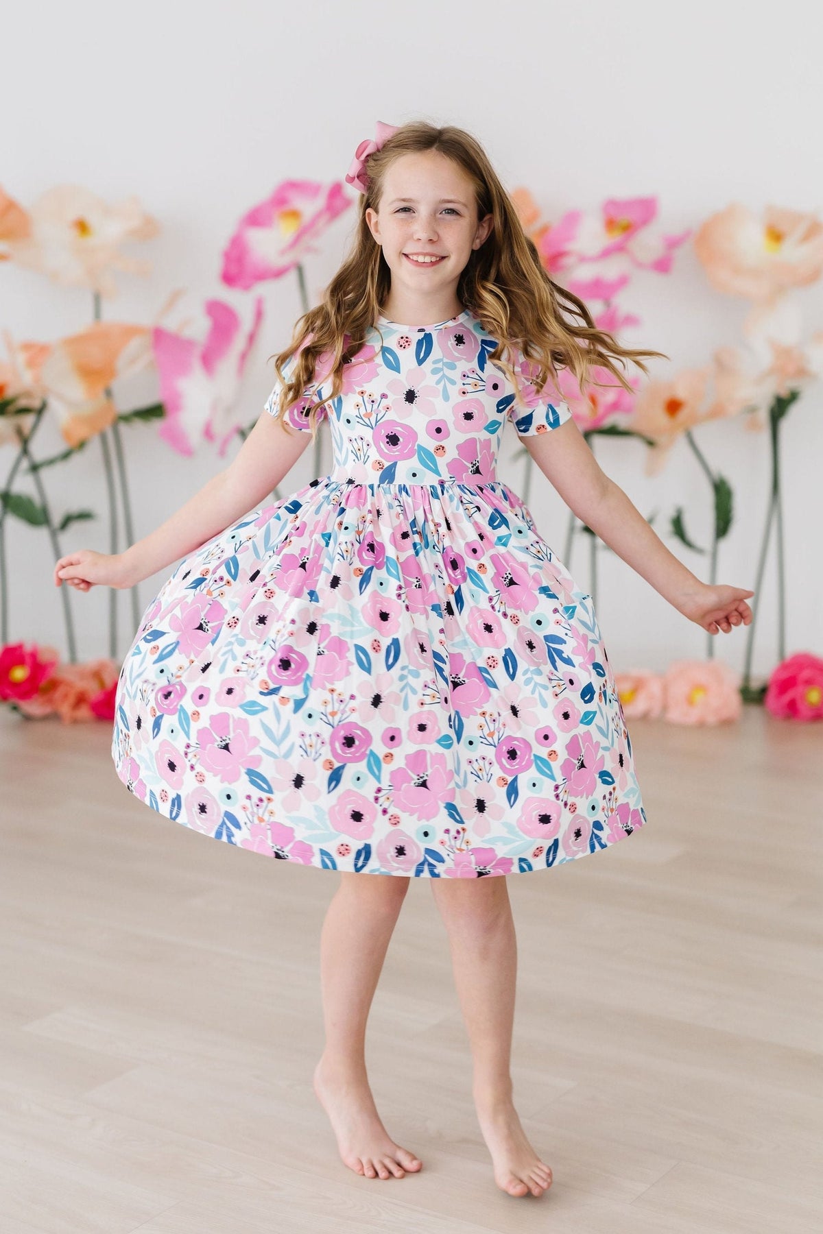 Pretty in Purple S/S Pocket Twirl Dress 5