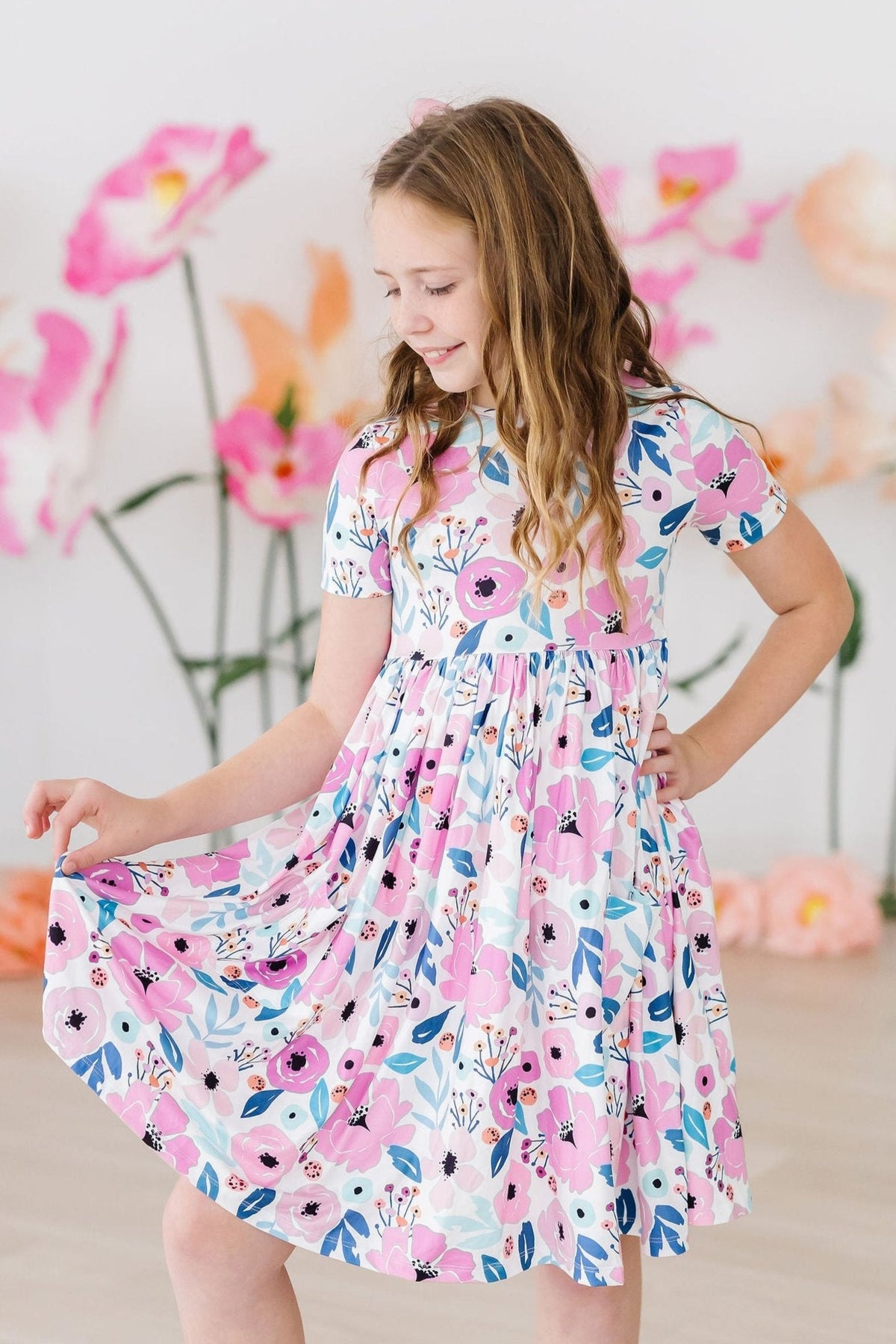 Pretty in Purple S/S Pocket Twirl Dress 1