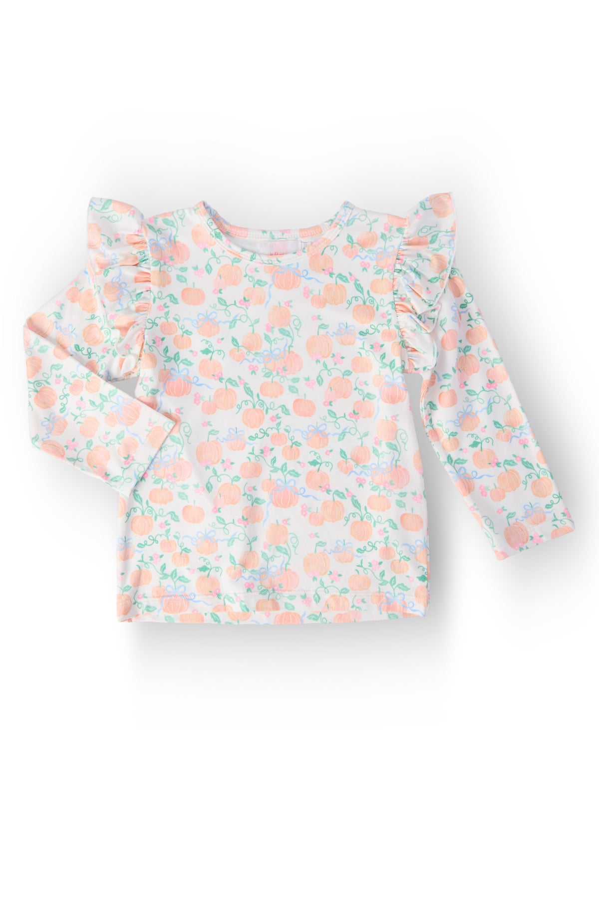 Pretty Pumpkins L/S Ruffle Tee 1