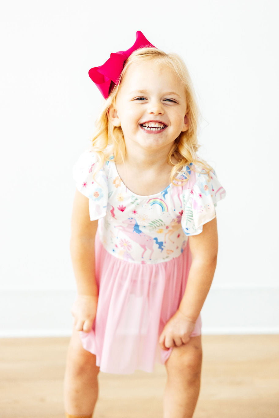 Rainbow Vibes S/S Twirl Leotard 5