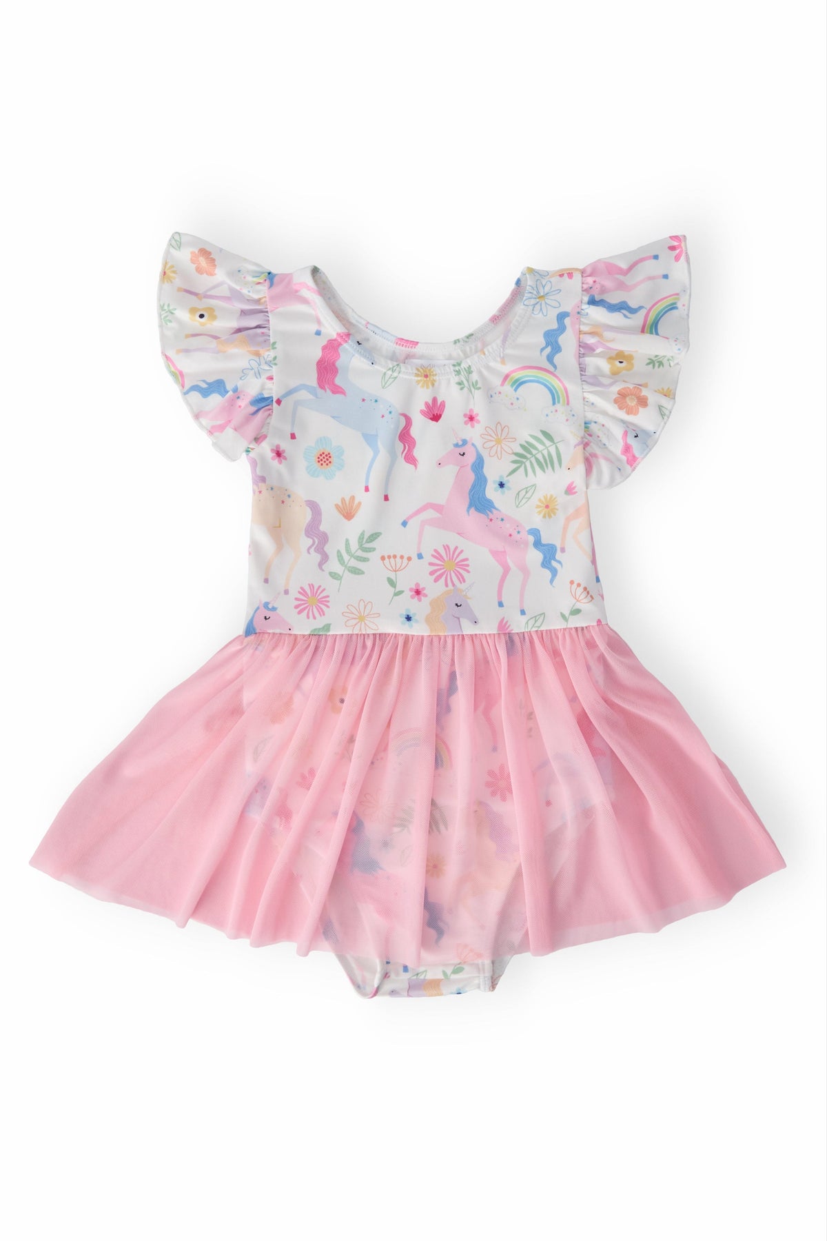 Rainbow Vibes S/S Twirl Leotard 1