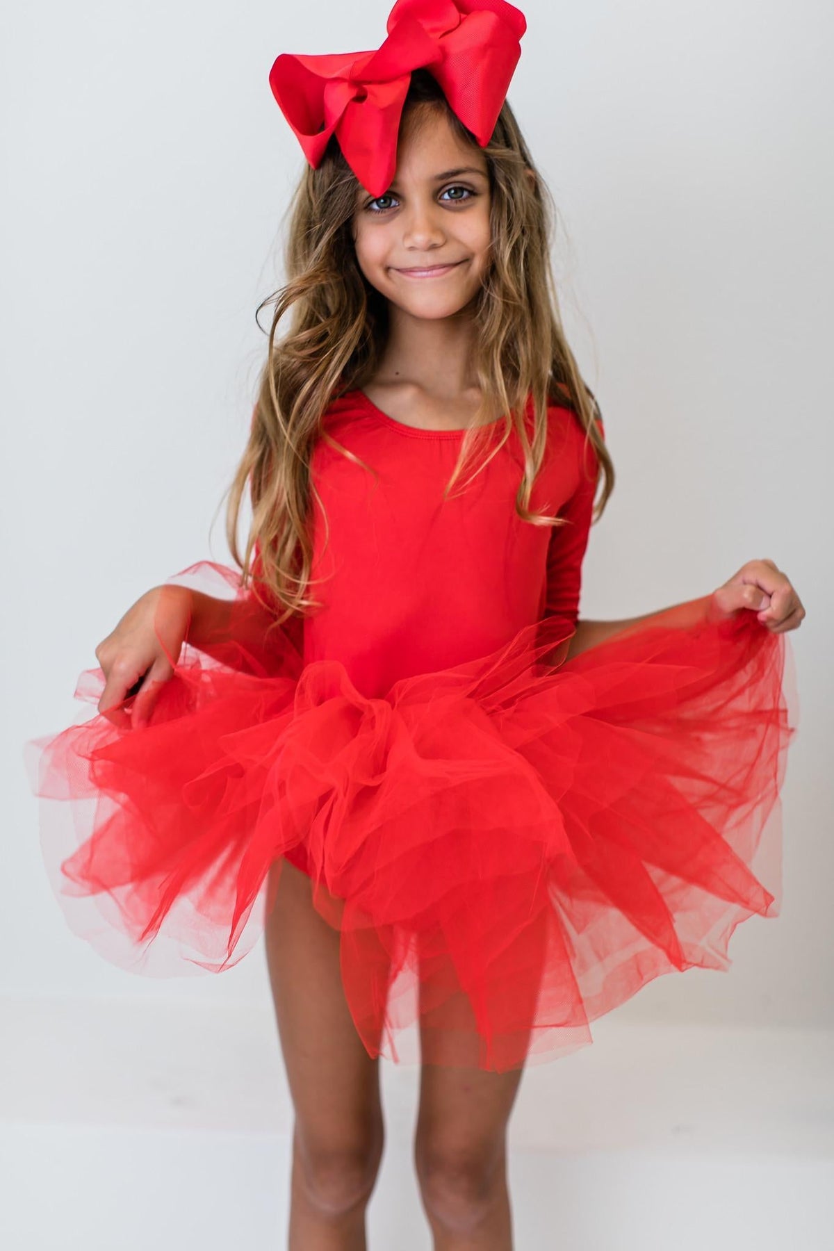Red 3/4 Tutu Leotard 5