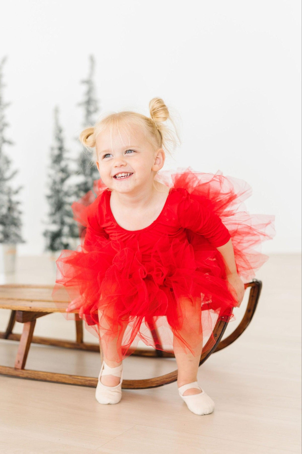 Red 3/4 Tutu Leotard 6