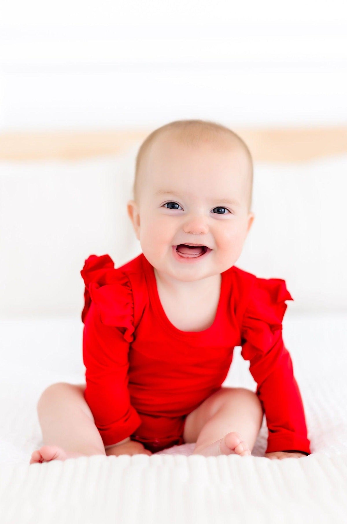 Red L/S Flutter Bodysuit 2