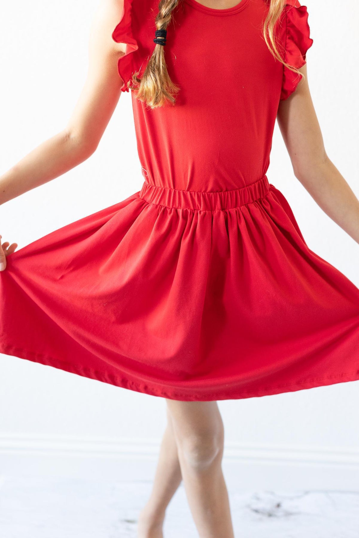 Red S/S Ruffle Tee 3