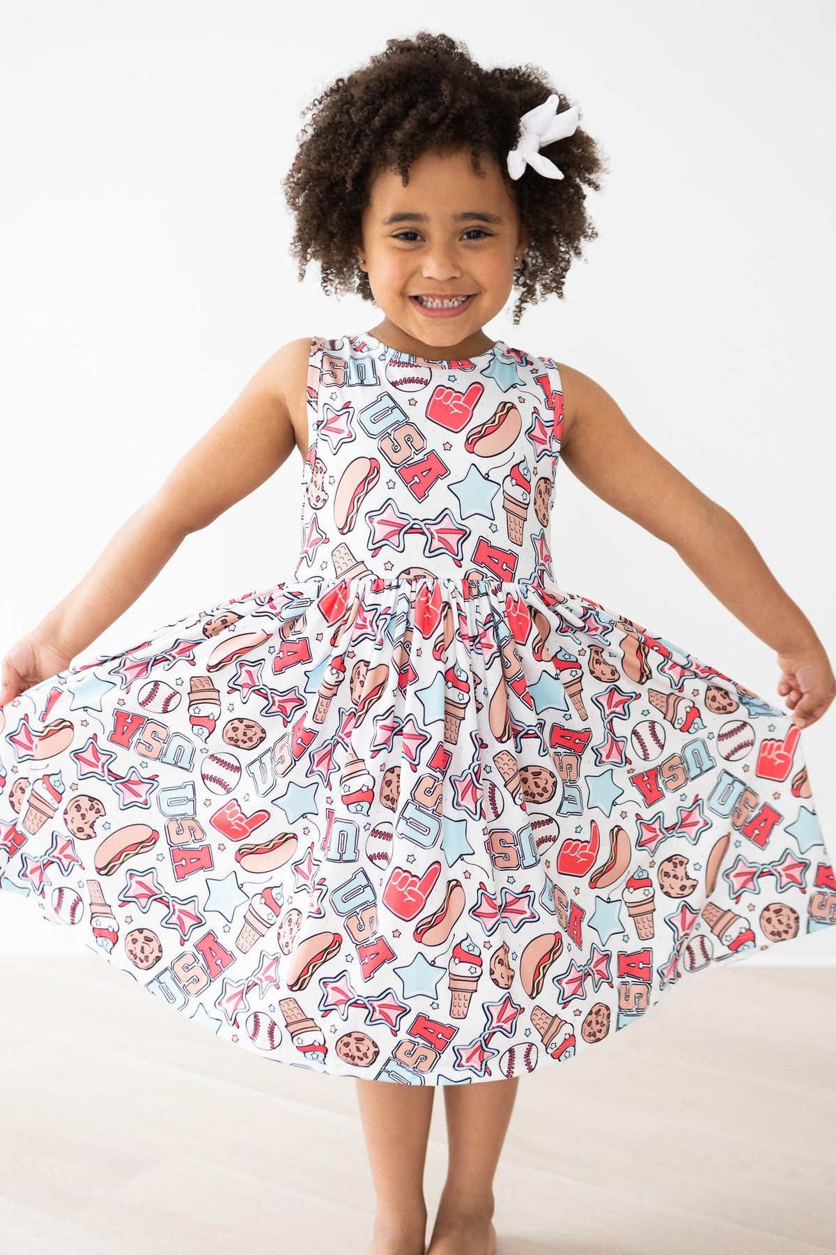 SALE Red, White & BBQ Tank Twirl Dress 2
