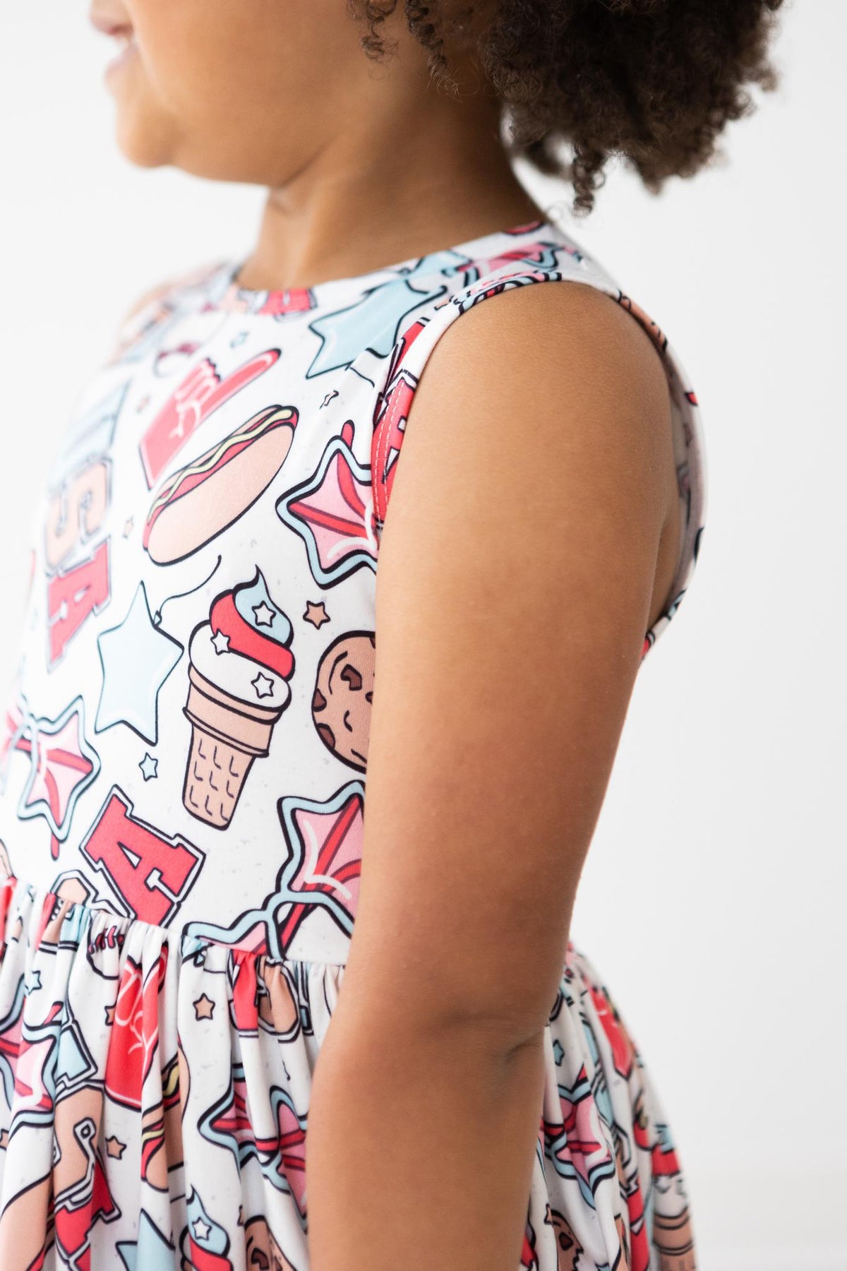 SALE Red, White & BBQ Tank Twirl Dress 3