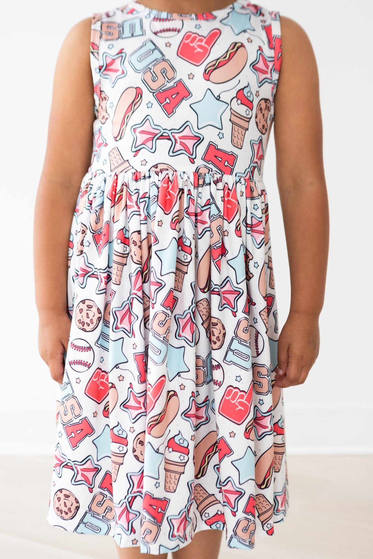 SALE Red, White & BBQ Tank Twirl Dress 4