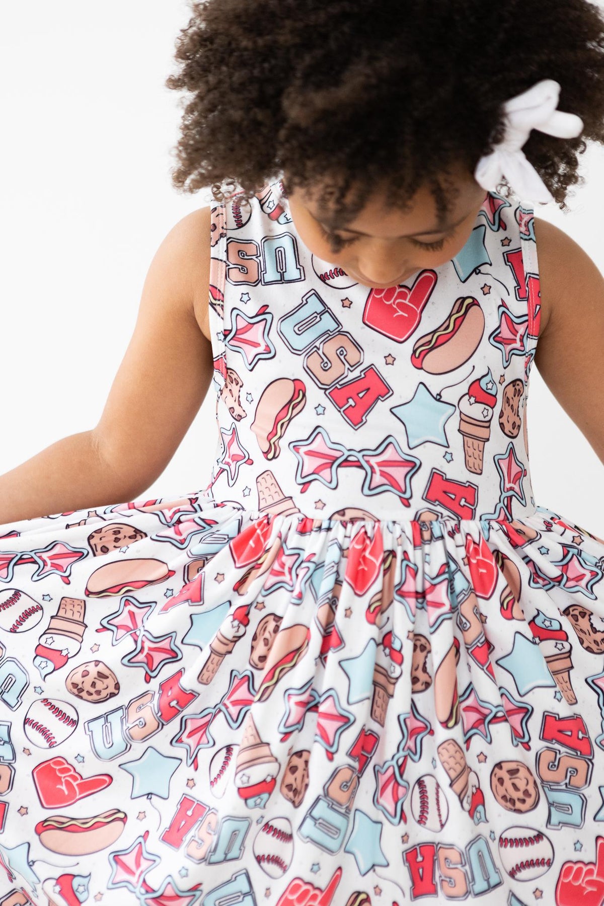 SALE Red, White & BBQ Tank Twirl Dress 1
