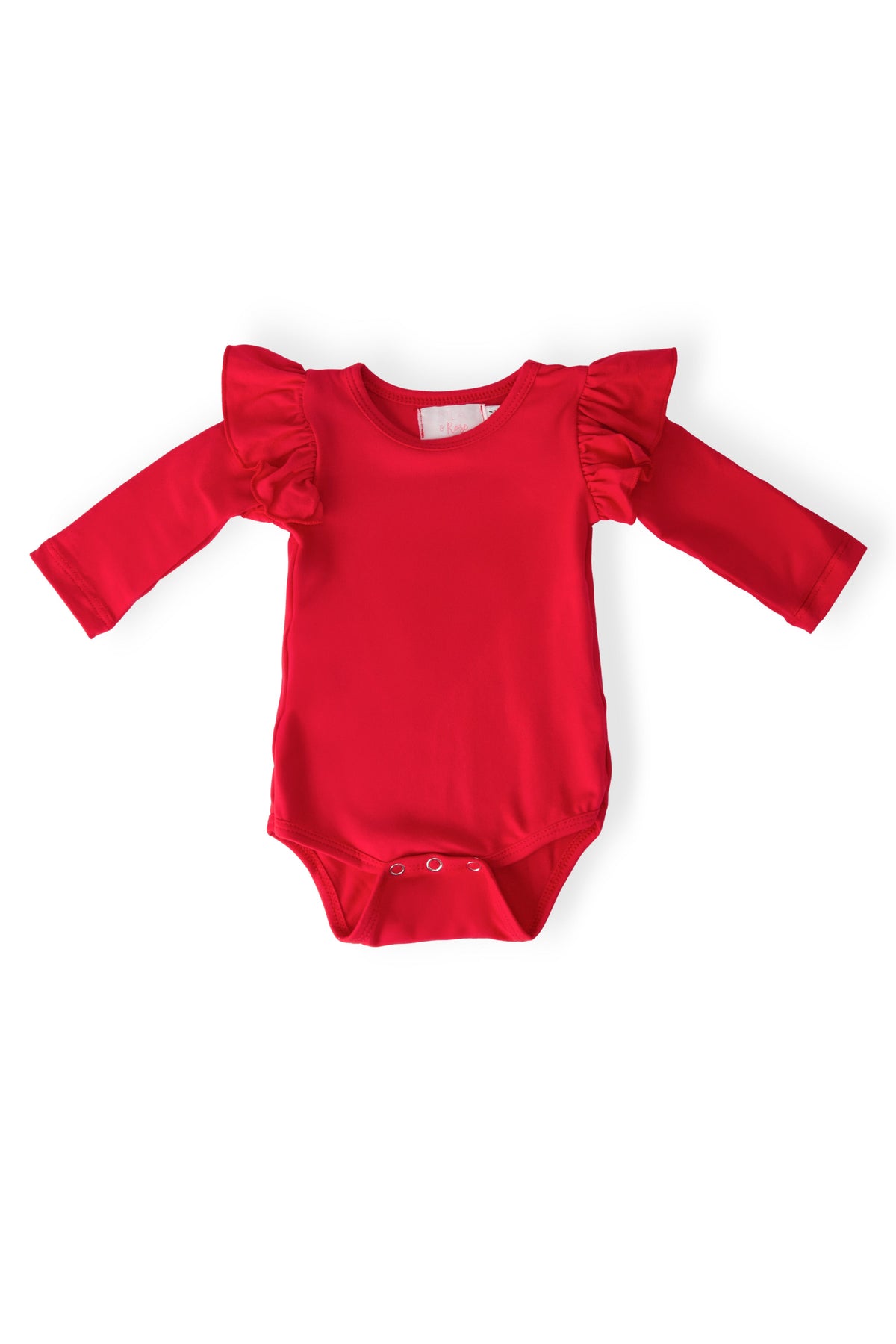 Red L/S Flutter Bodysuit 1